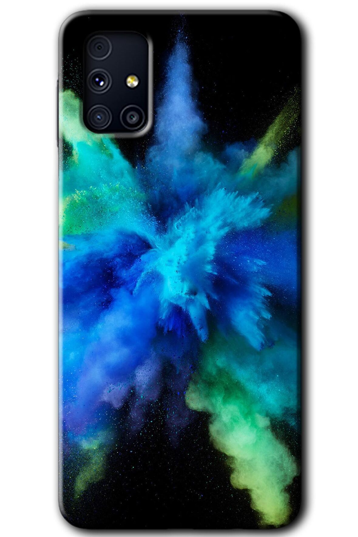 Galaxy M31s Kılıf HD Desen Baskılı Arka Kapak - Karışım 1 