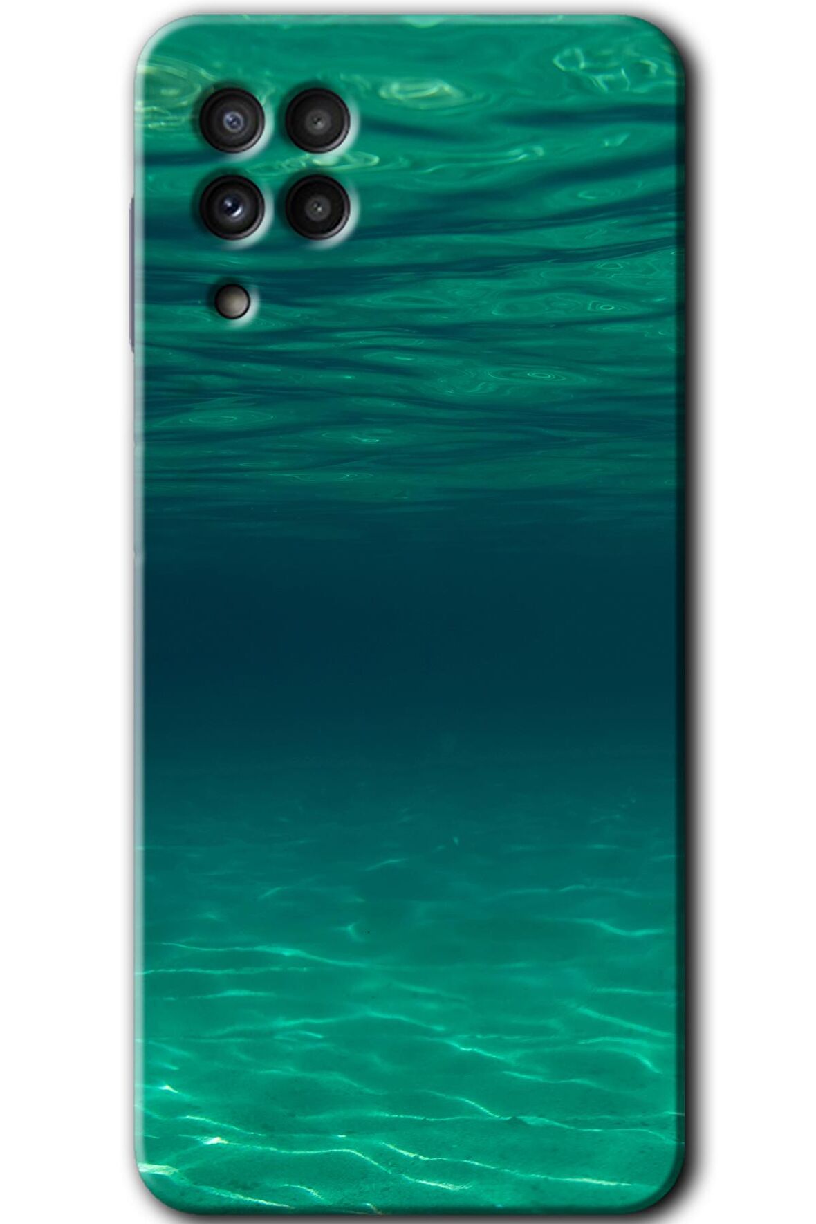 Galaxy M32 Kılıf HD Desen Baskılı Arka Kapak - Derin Deniz 
