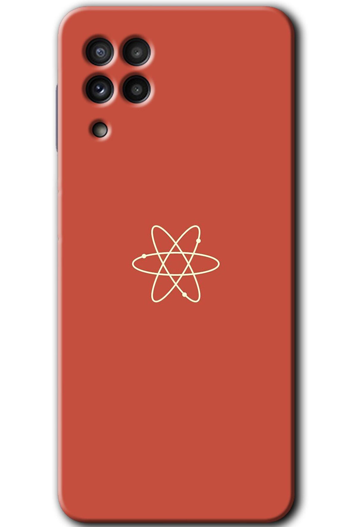 Galaxy M32 Kılıf HD Desen Baskılı Arka Kapak - Atom 