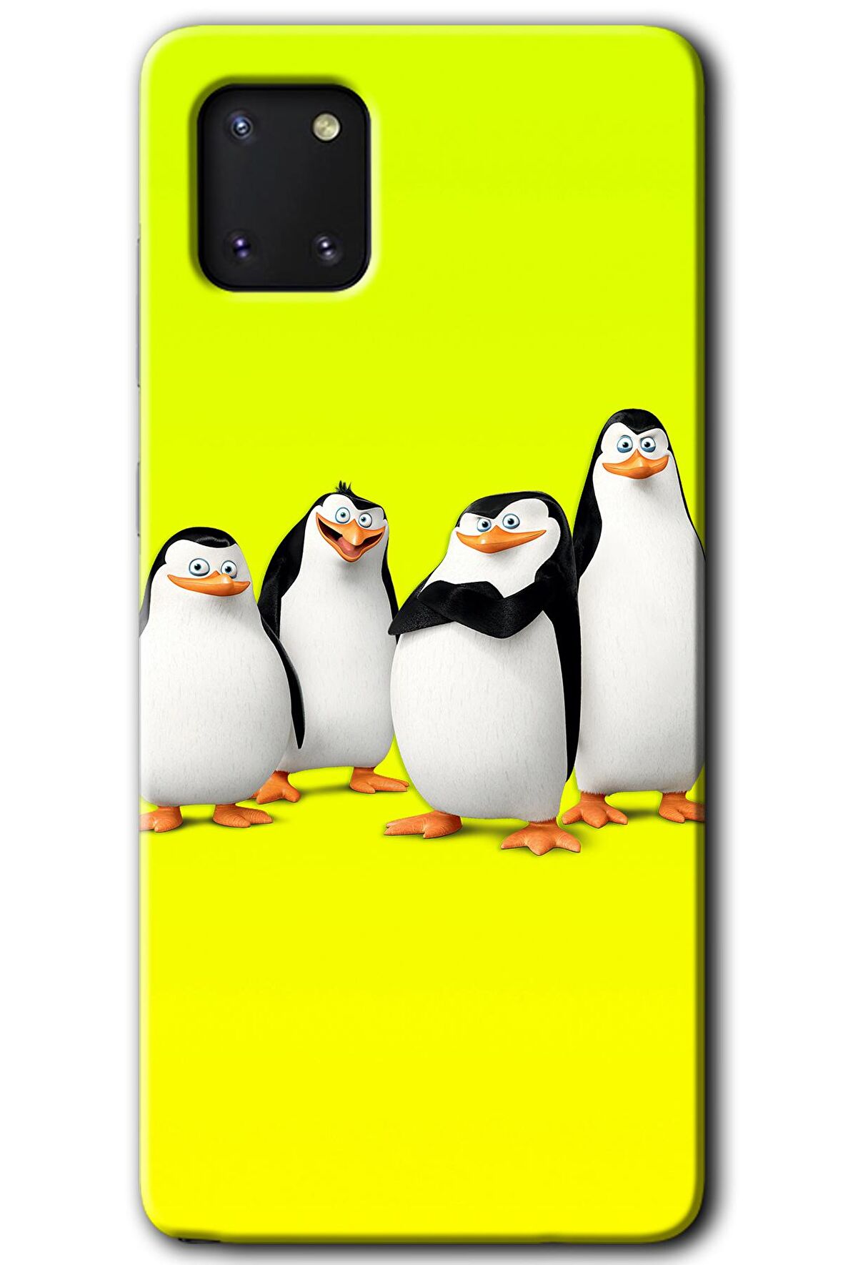 Galaxy Note 10 Lite Kılıf HD Desen Baskılı Arka Kapak - Penguenler 