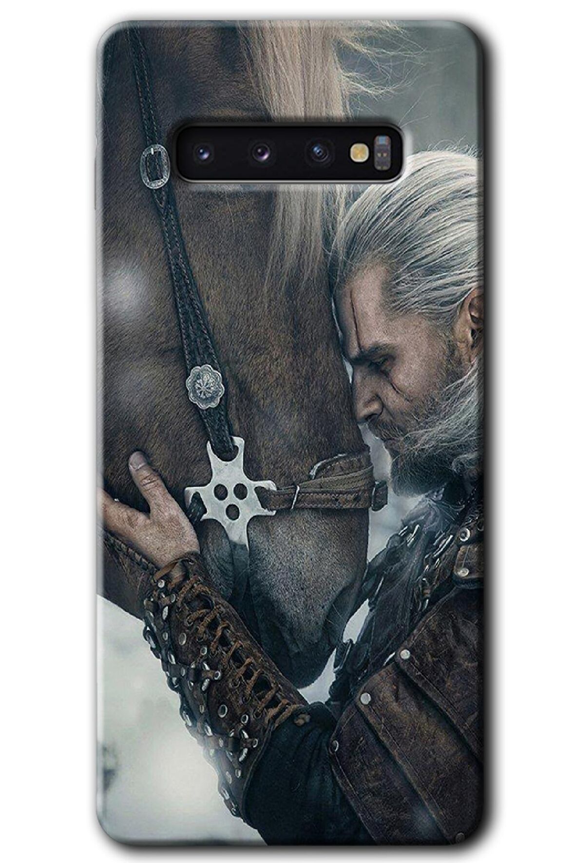 Galaxy S10 Kılıf HD Desen Baskılı Arka Kapak - Kadim Dost 