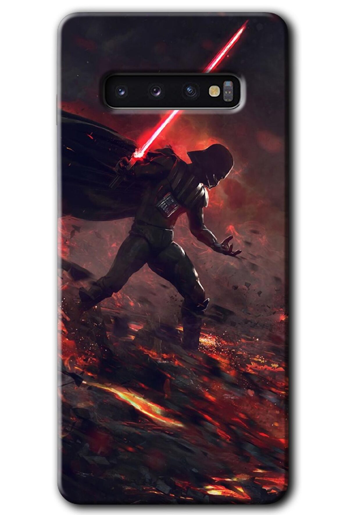 Galaxy S10 Kılıf HD Desen Baskılı Arka Kapak - Darh Vader Wars 