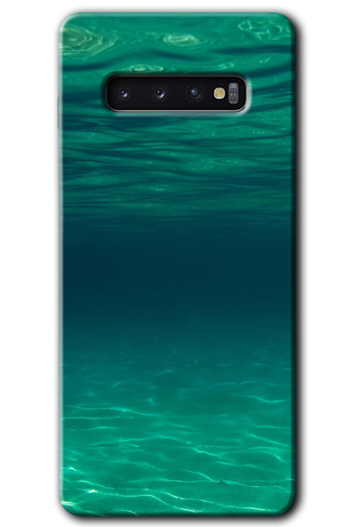Galaxy S10 Kılıf HD Desen Baskılı Arka Kapak - Derin Deniz 