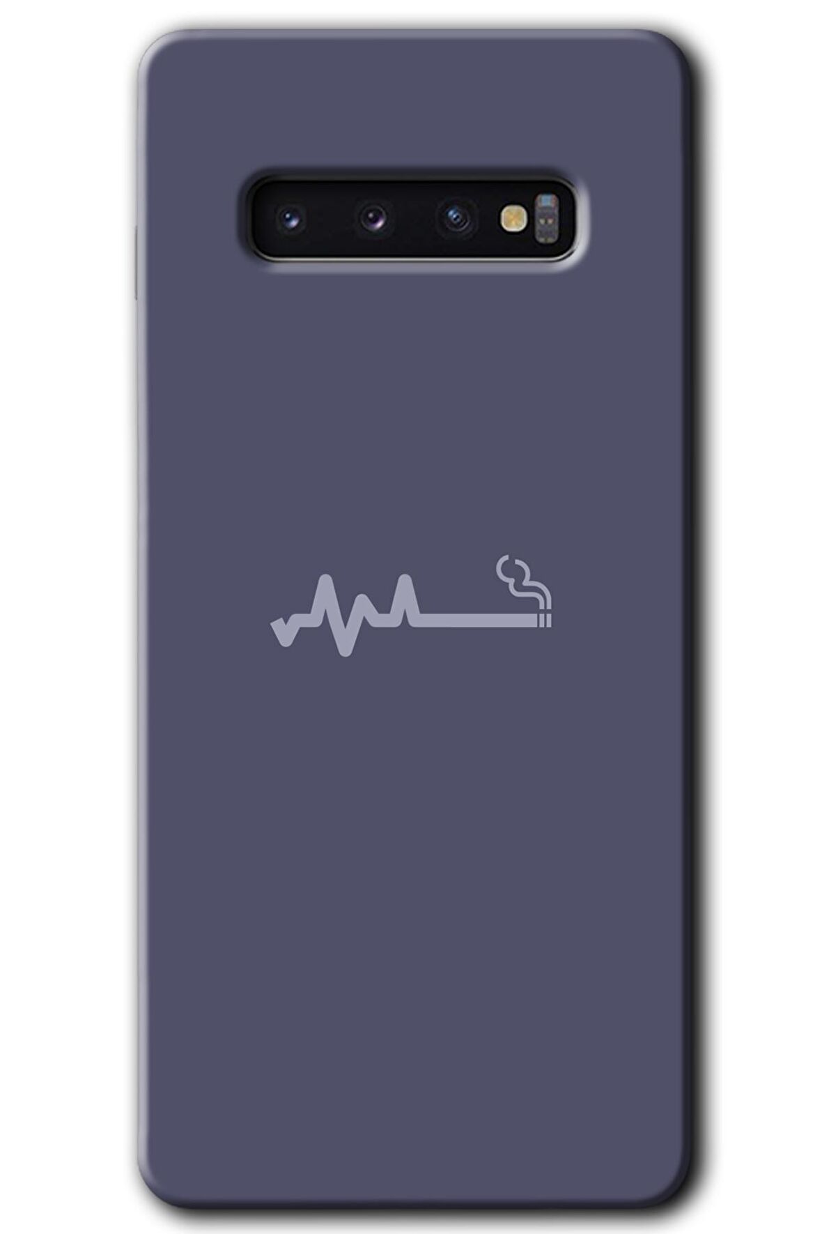 Galaxy S10 Kılıf HD Desen Baskılı Arka Kapak - Sigara Zararlıdır 