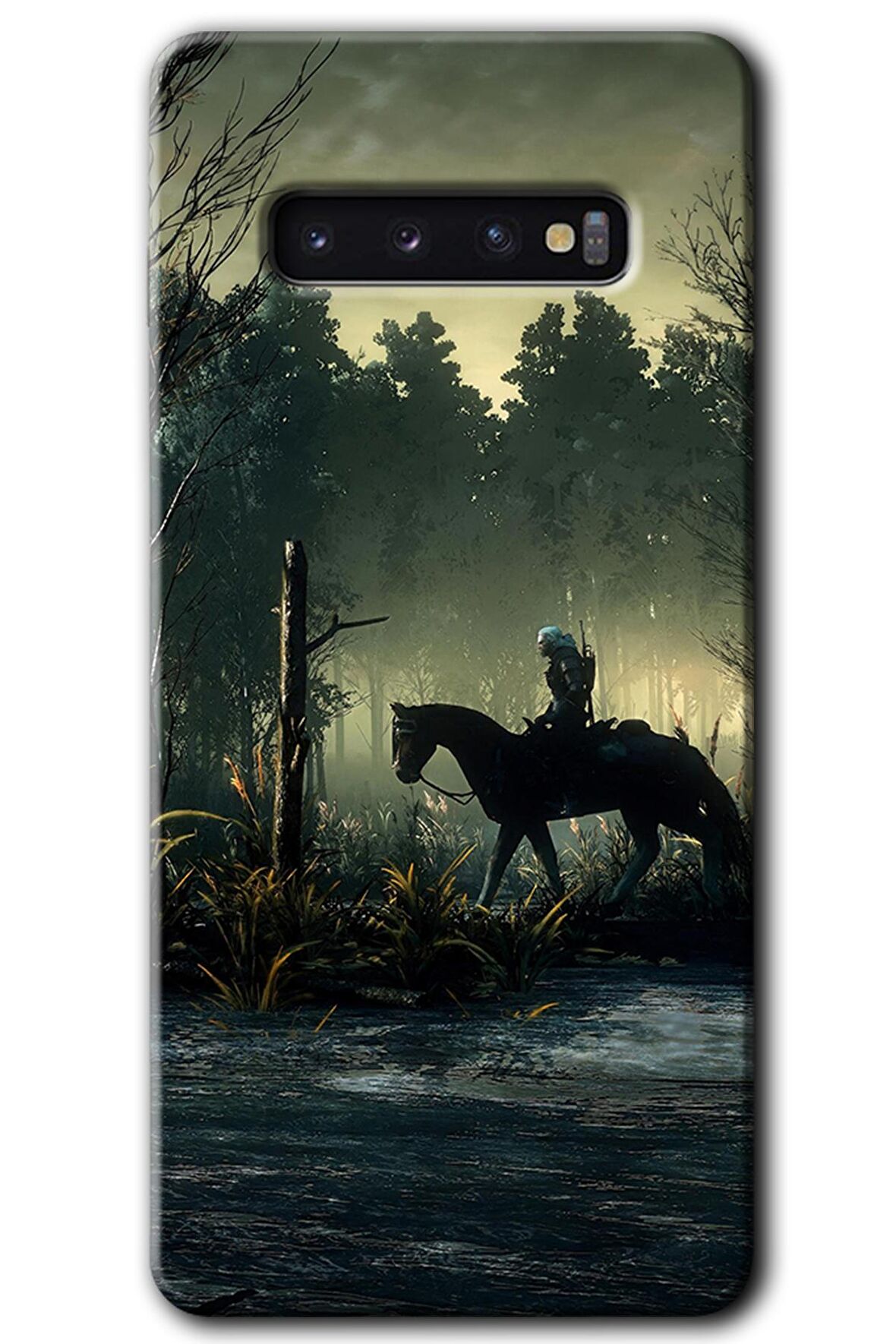 Galaxy S10 Kılıf HD Desen Baskılı Arka Kapak - Savaşçı 