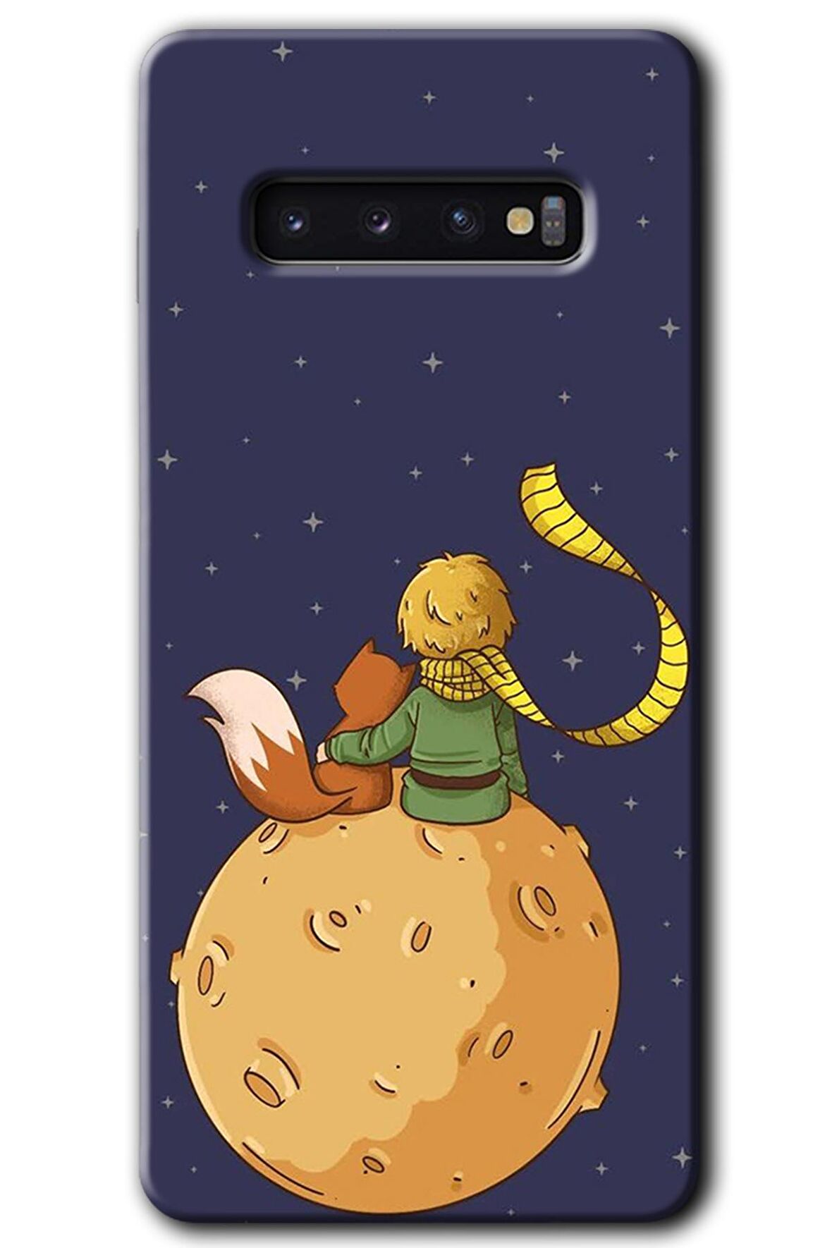 Galaxy S10 Kılıf HD Desen Baskılı Arka Kapak - Küçük Prens 