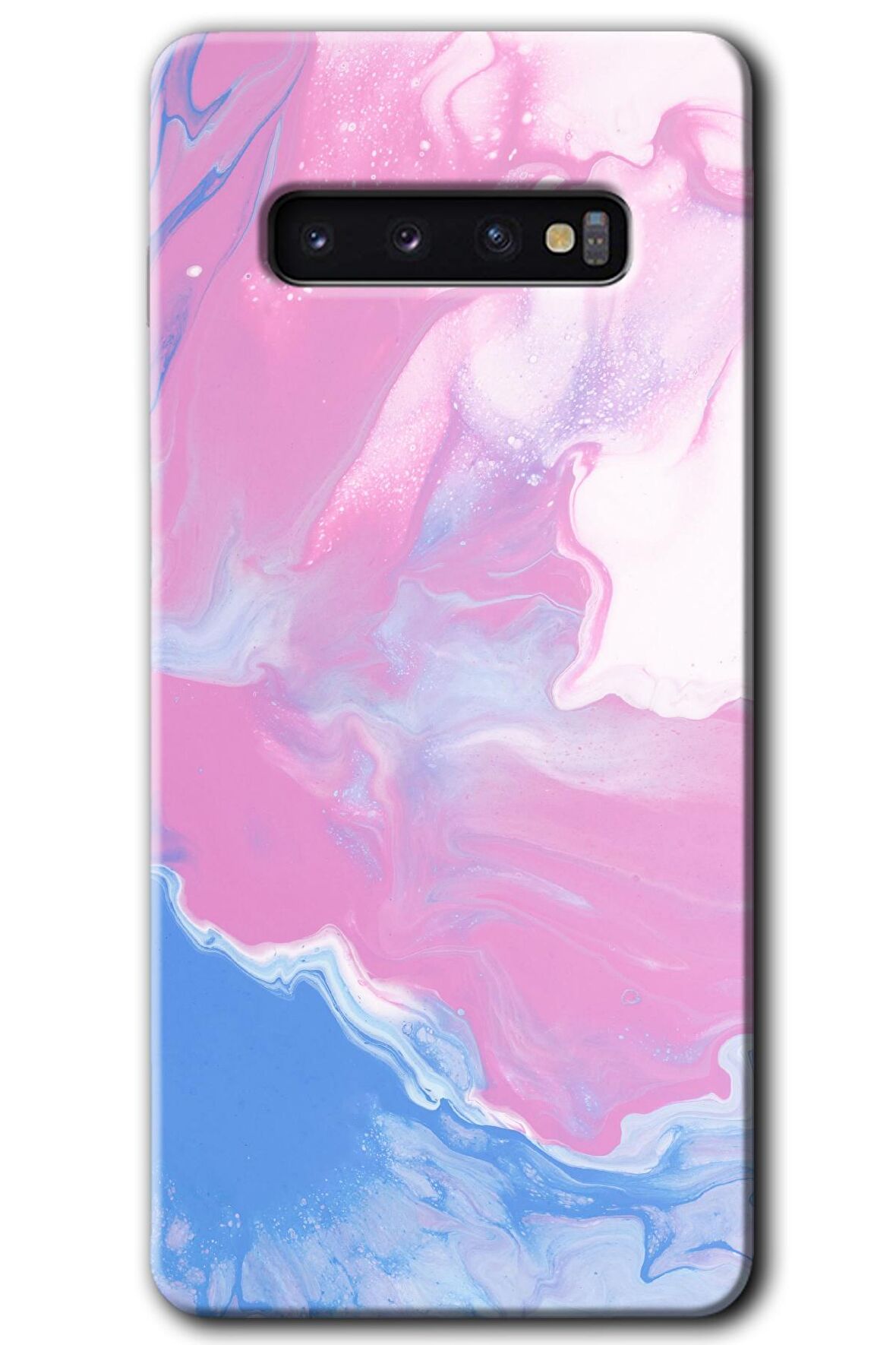 Galaxy S10 Kılıf HD Desen Baskılı Arka Kapak - Liquid Lekeler Art 