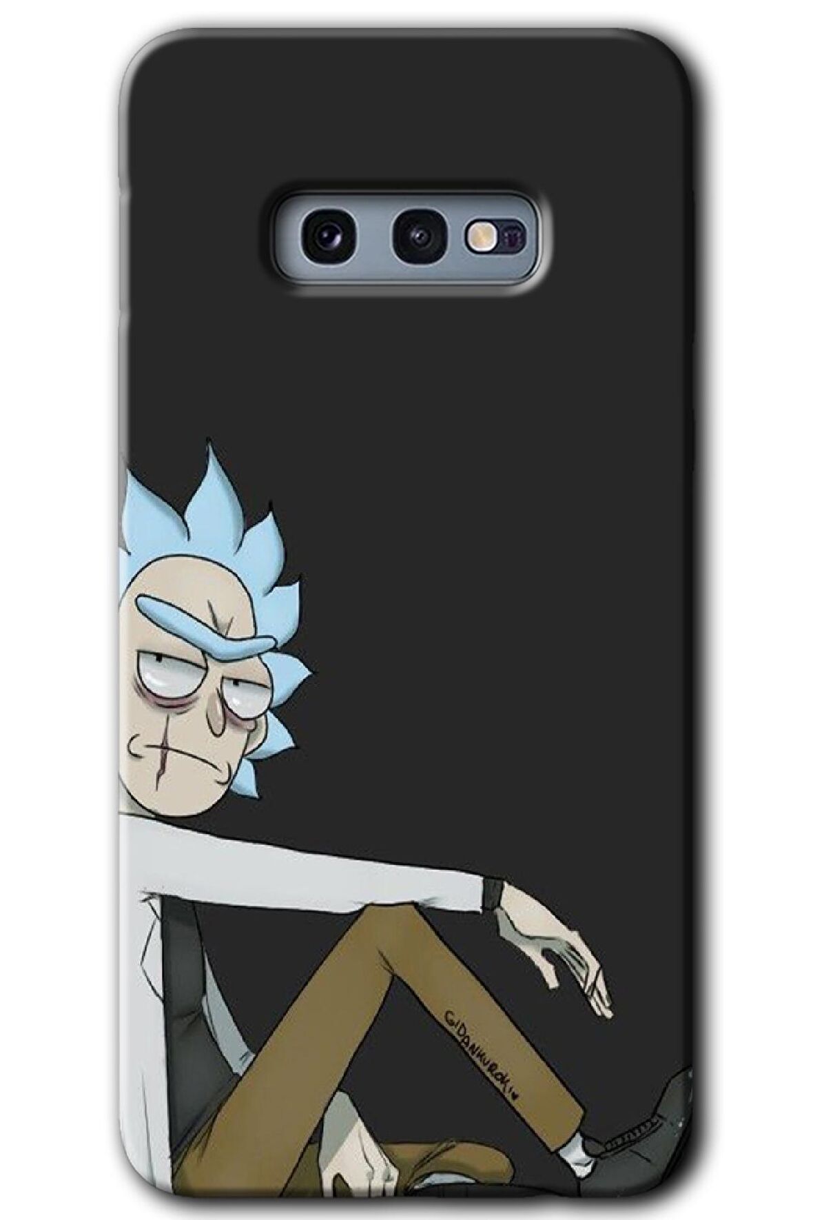 Galaxy S10e Kılıf HD Desen Baskılı Arka Kapak - Rick 