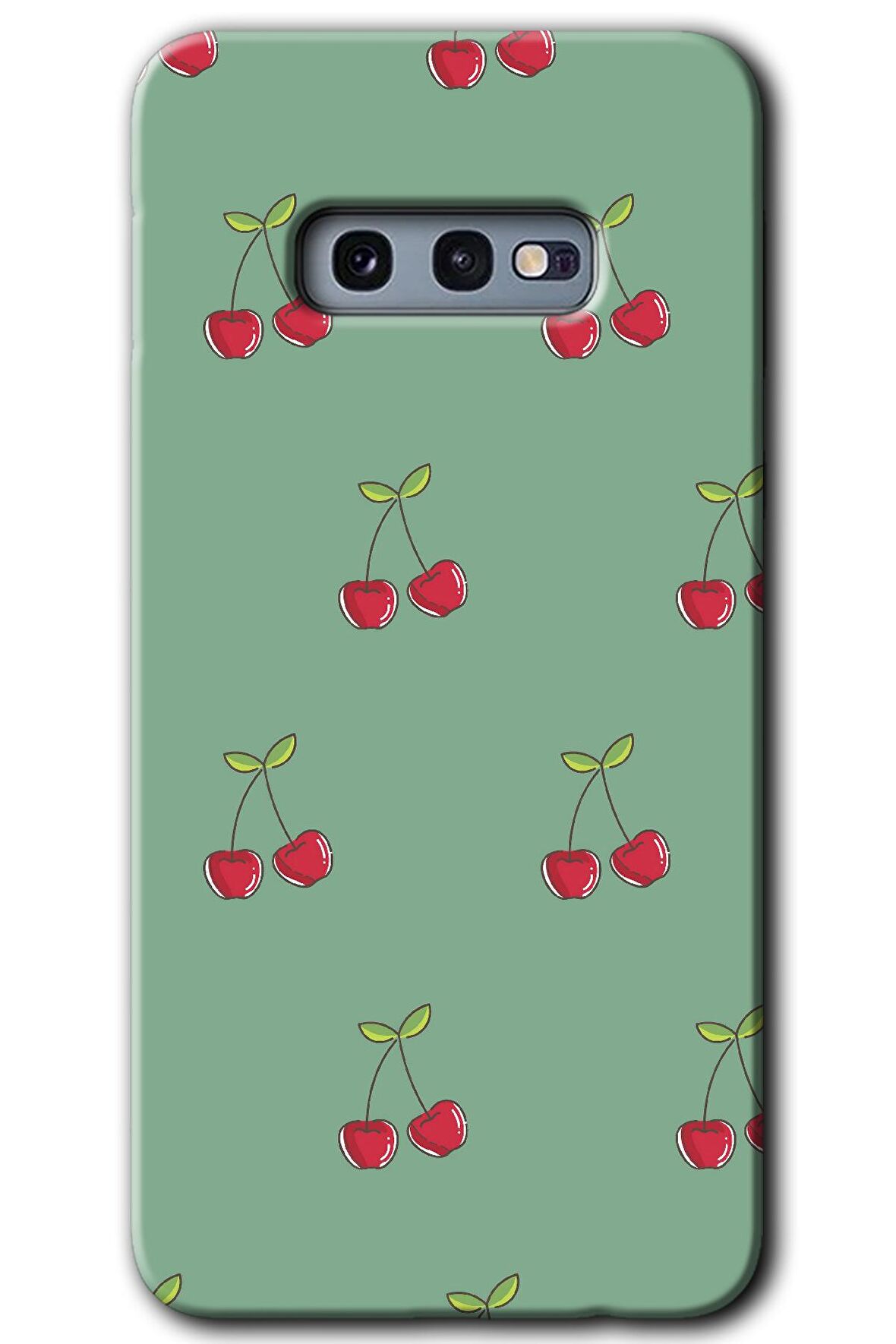 Galaxy S10e Kılıf HD Desen Baskılı Arka Kapak - Kiraz Berry 