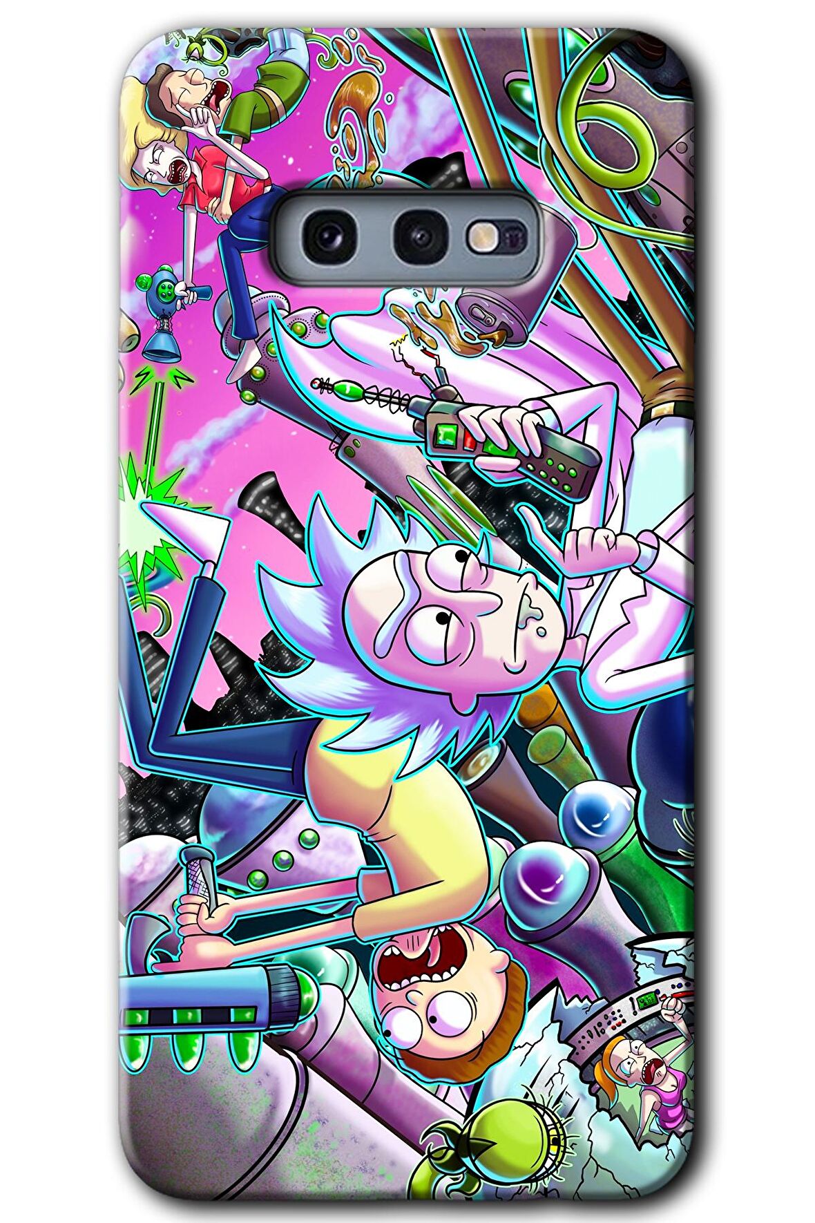 Galaxy S10e Kılıf HD Desen Baskılı Arka Kapak - Graffiti Çizgi Film 