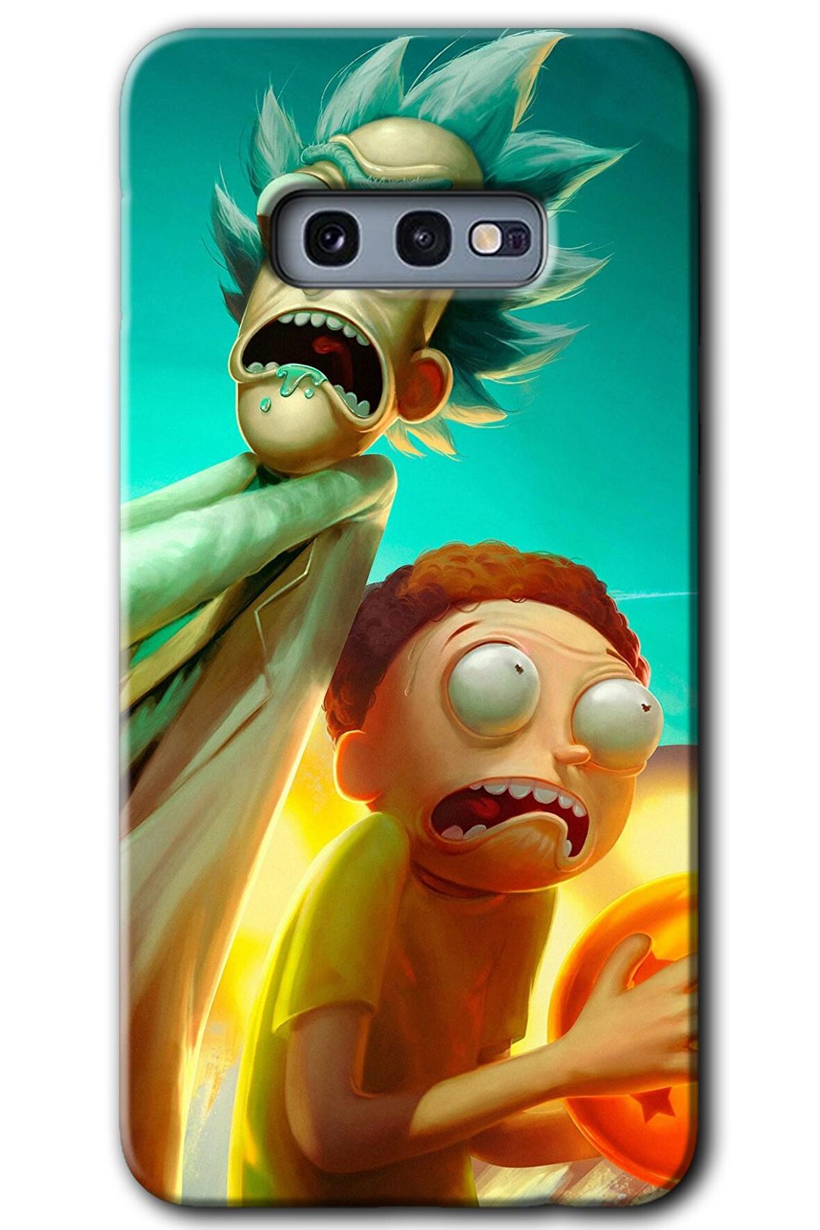 Galaxy S10e Kılıf HD Desen Baskılı Arka Kapak - Rick Morty 