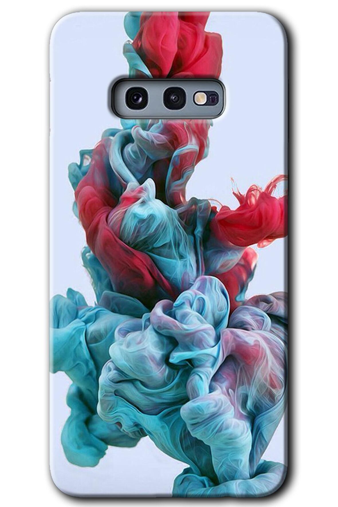 Galaxy S10e Kılıf HD Desen Baskılı Arka Kapak - Renkli Karışım 