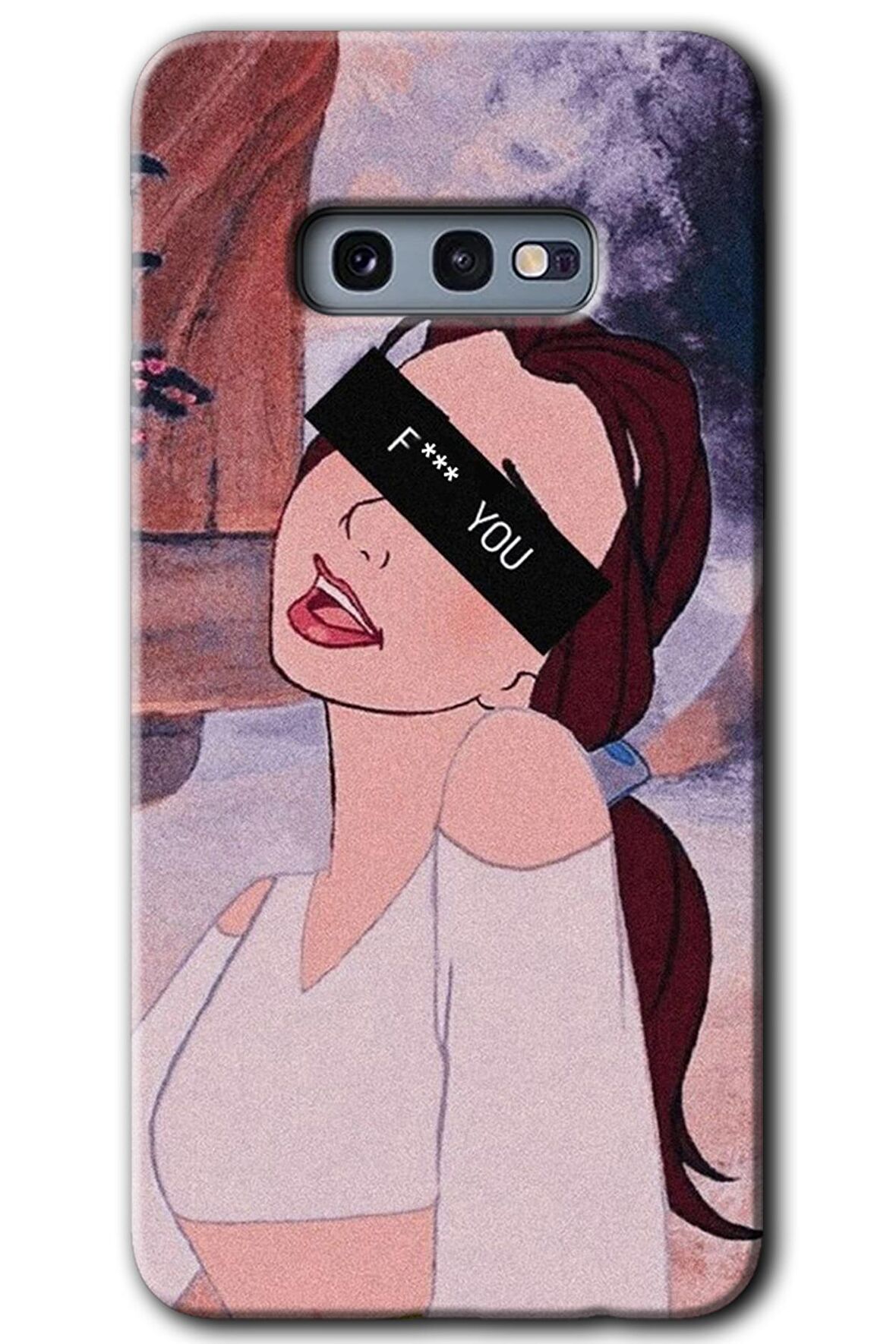 Galaxy S10e Kılıf HD Desen Baskılı Arka Kapak - Bad Girl 