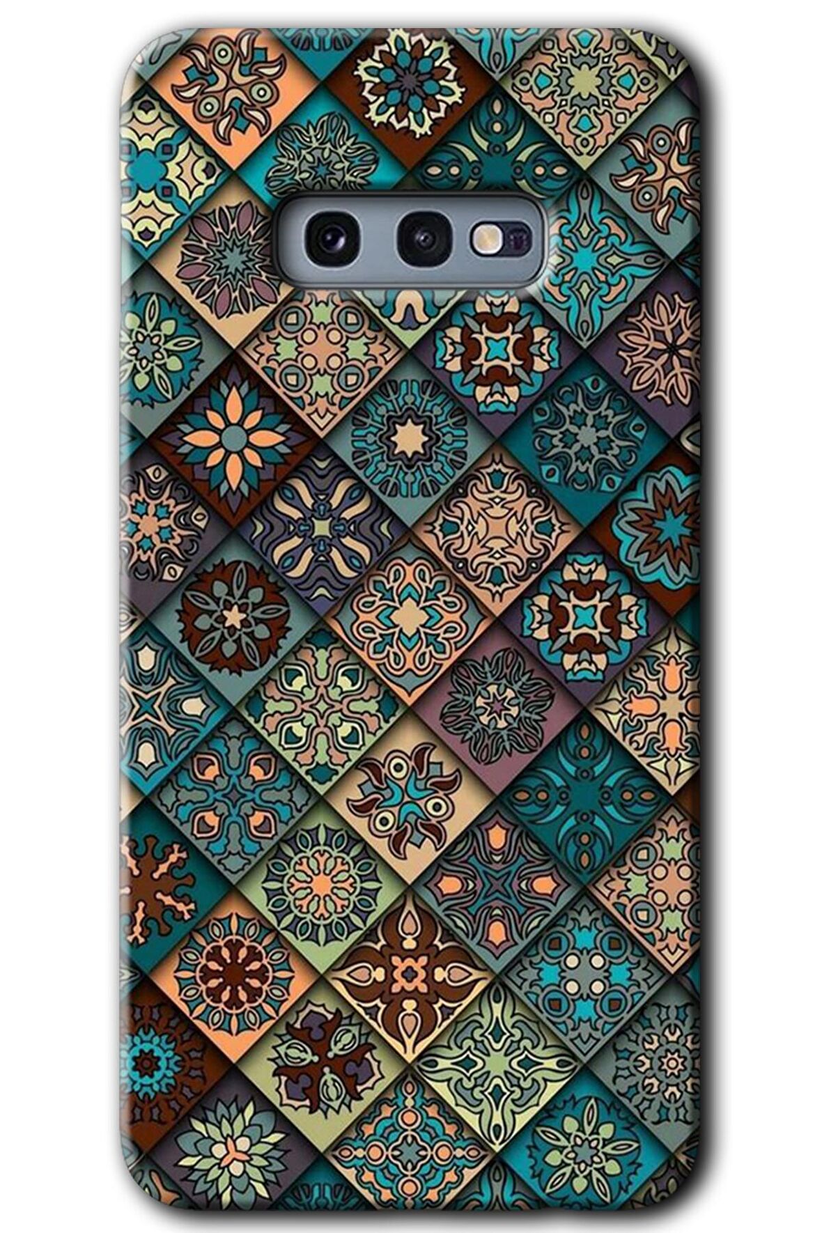 Galaxy S10e Kılıf HD Desen Baskılı Arka Kapak - Mandala Desen 