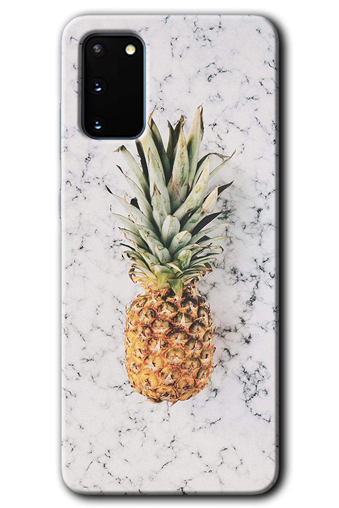 Galaxy S20 Kılıf HD Desen Baskılı Arka Kapak - Ananas 