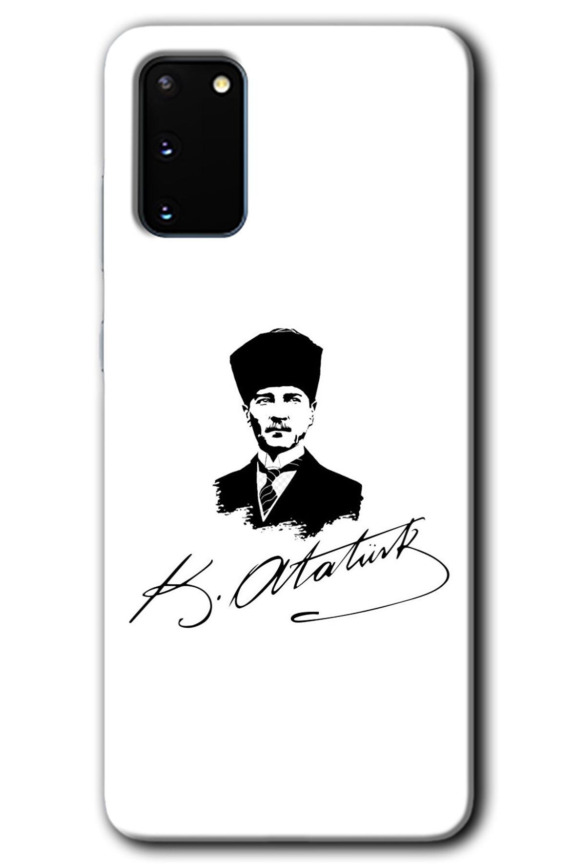 Galaxy S20 Kılıf HD Desen Baskılı Arka Kapak - Kemal Atatürk İmza 
