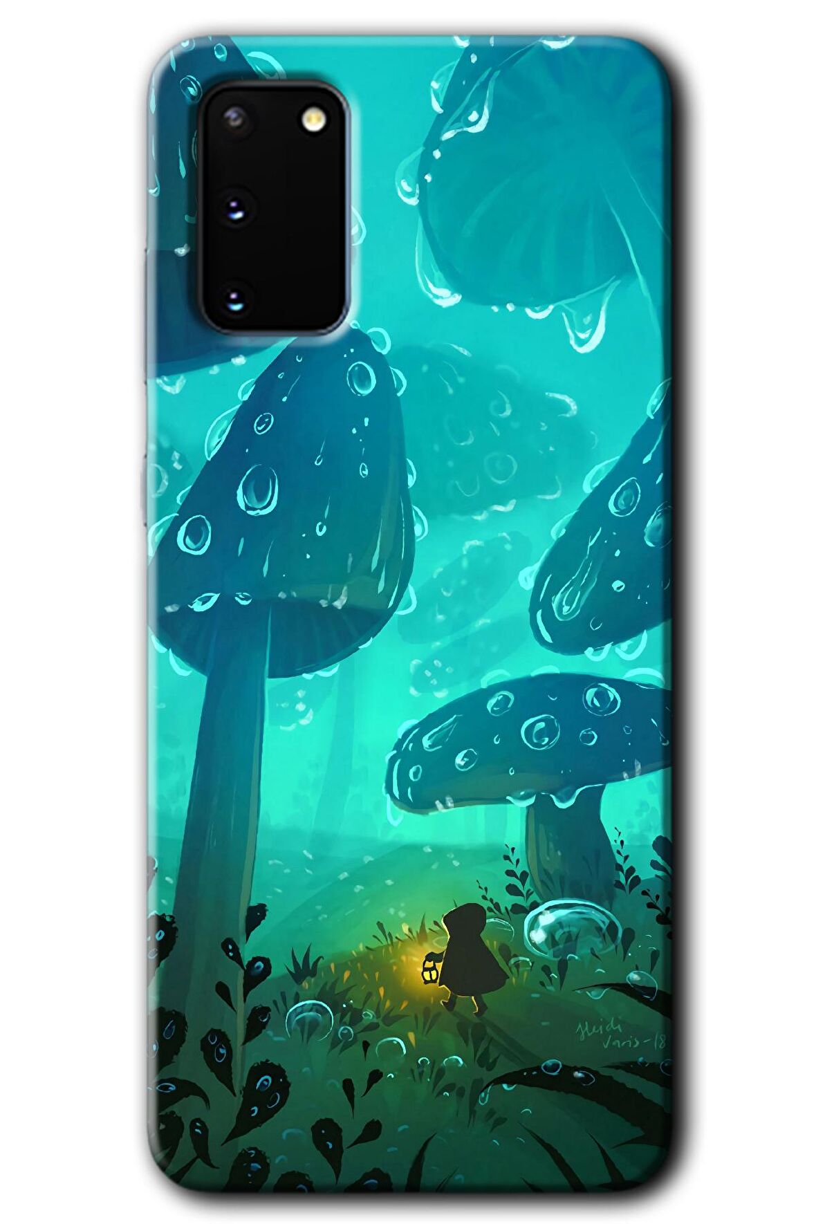 Galaxy S20 Kılıf HD Desen Baskılı Arka Kapak - Silhoutte Dropss 