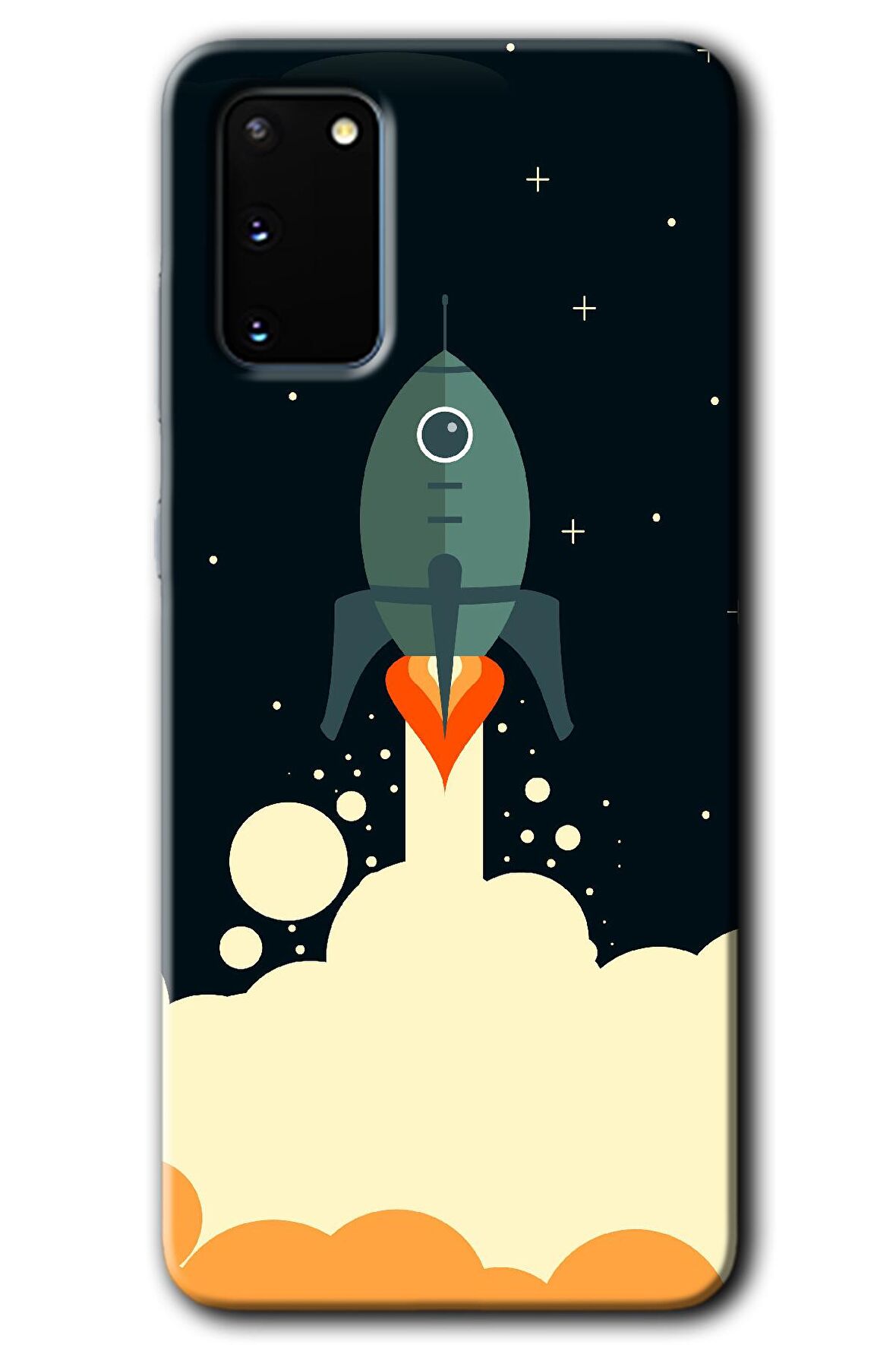 Galaxy S20 Kılıf HD Desen Baskılı Arka Kapak - Space Smoke 
