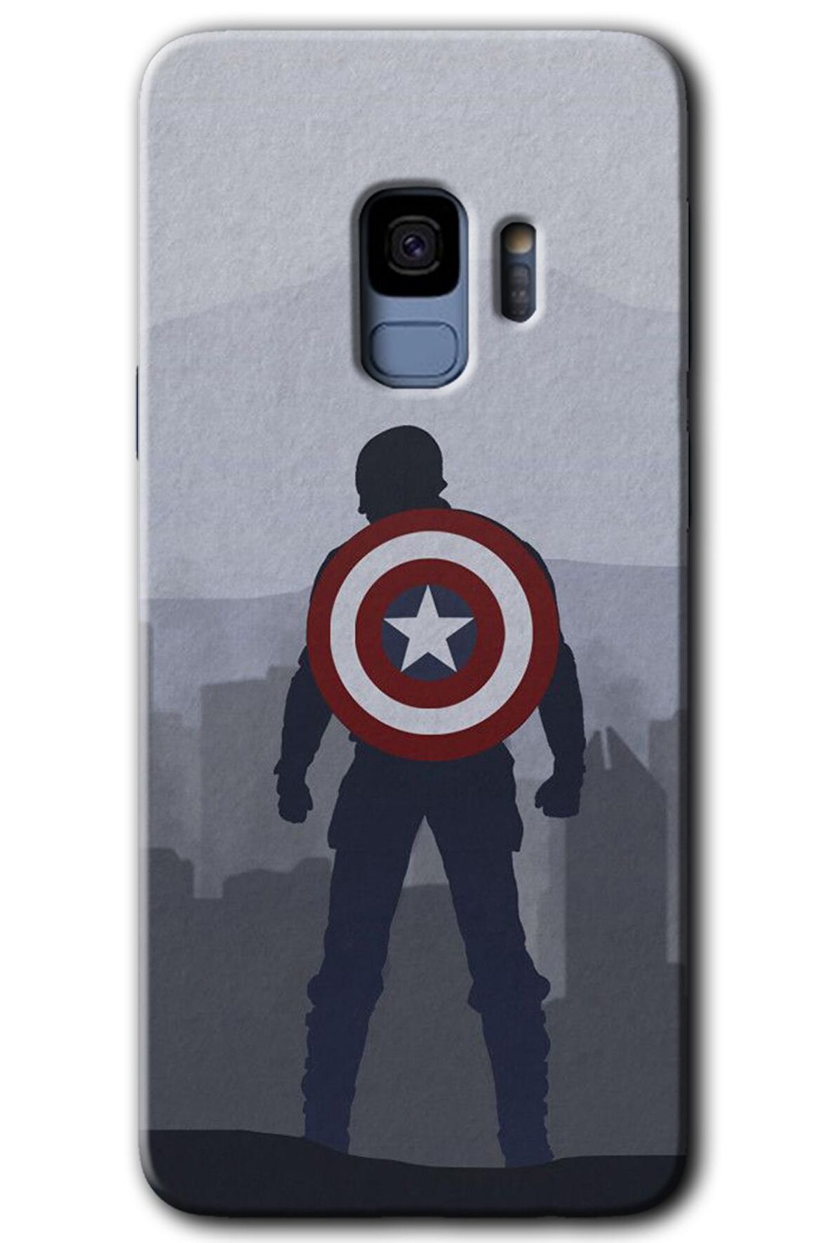 Galaxy S9 Kılıf HD Desen Baskılı Arka Kapak - Captain Avenger 