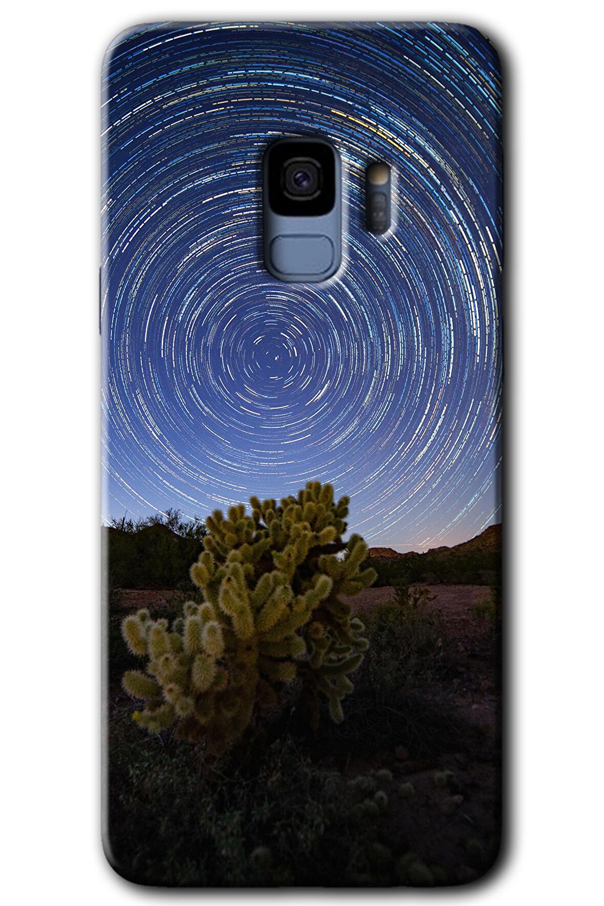Galaxy S9 Kılıf HD Desen Baskılı Arka Kapak - Eclipse Sky 