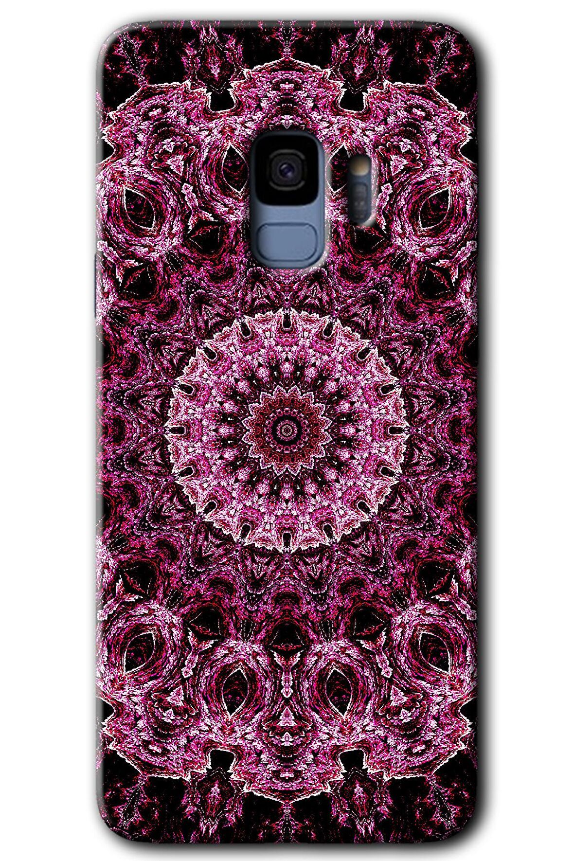 Galaxy S9 Kılıf HD Desen Baskılı Arka Kapak - Mandala Patterns Kaleidoscope 
