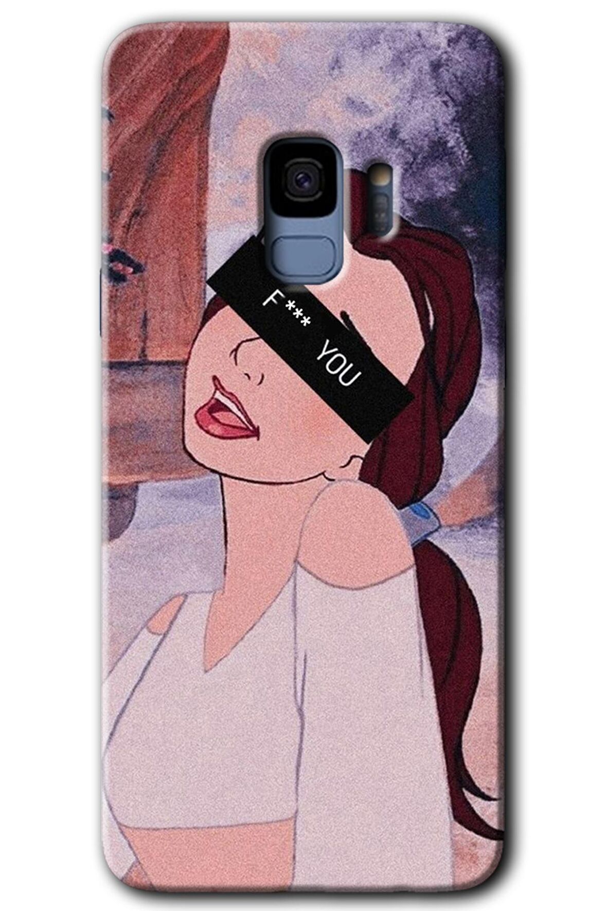 Galaxy S9 Kılıf HD Desen Baskılı Arka Kapak - Bad Girl 