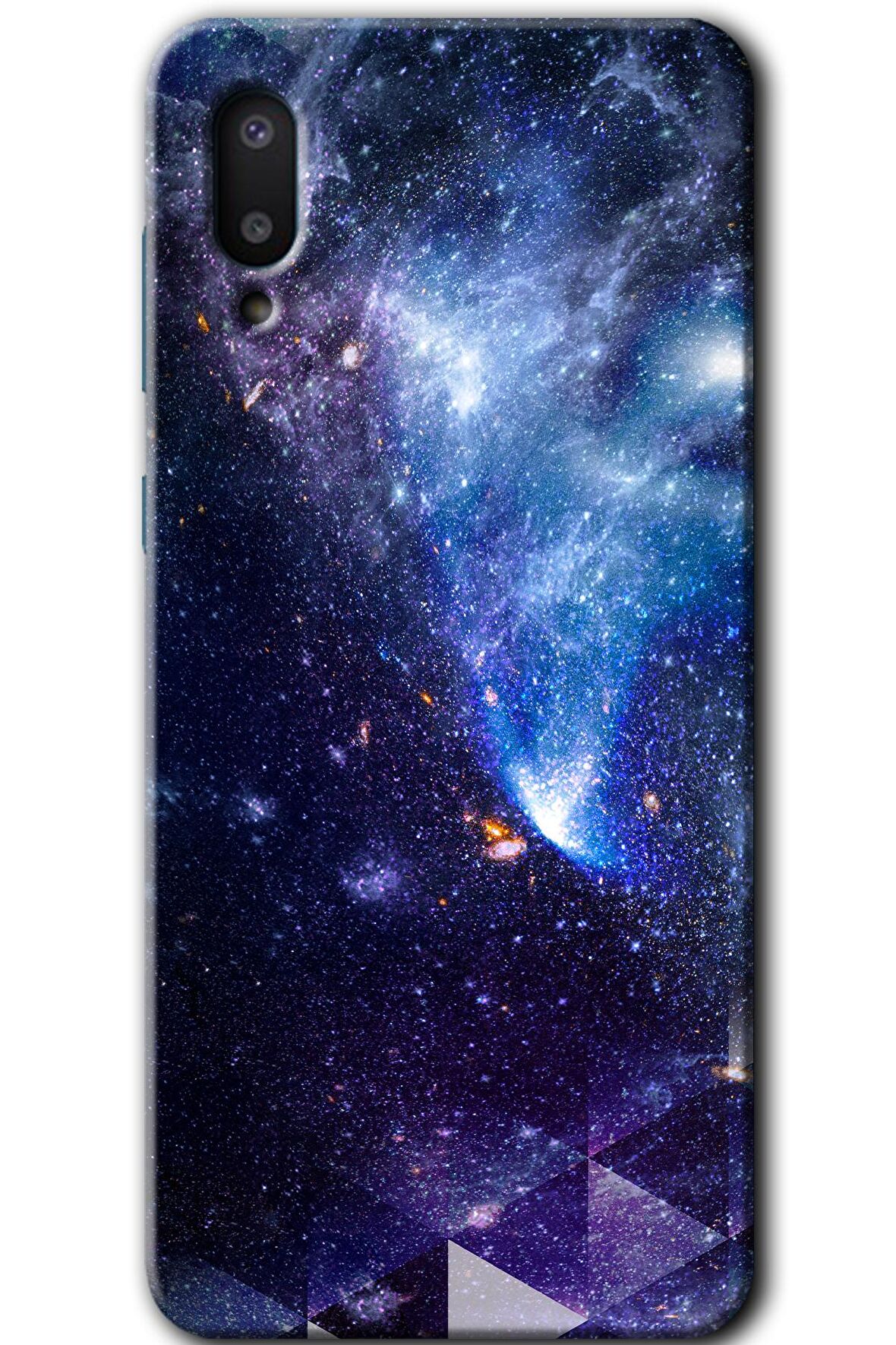 Galaxy A02 Kılıf HD Desen Baskılı Arka Kapak - Galaksi 