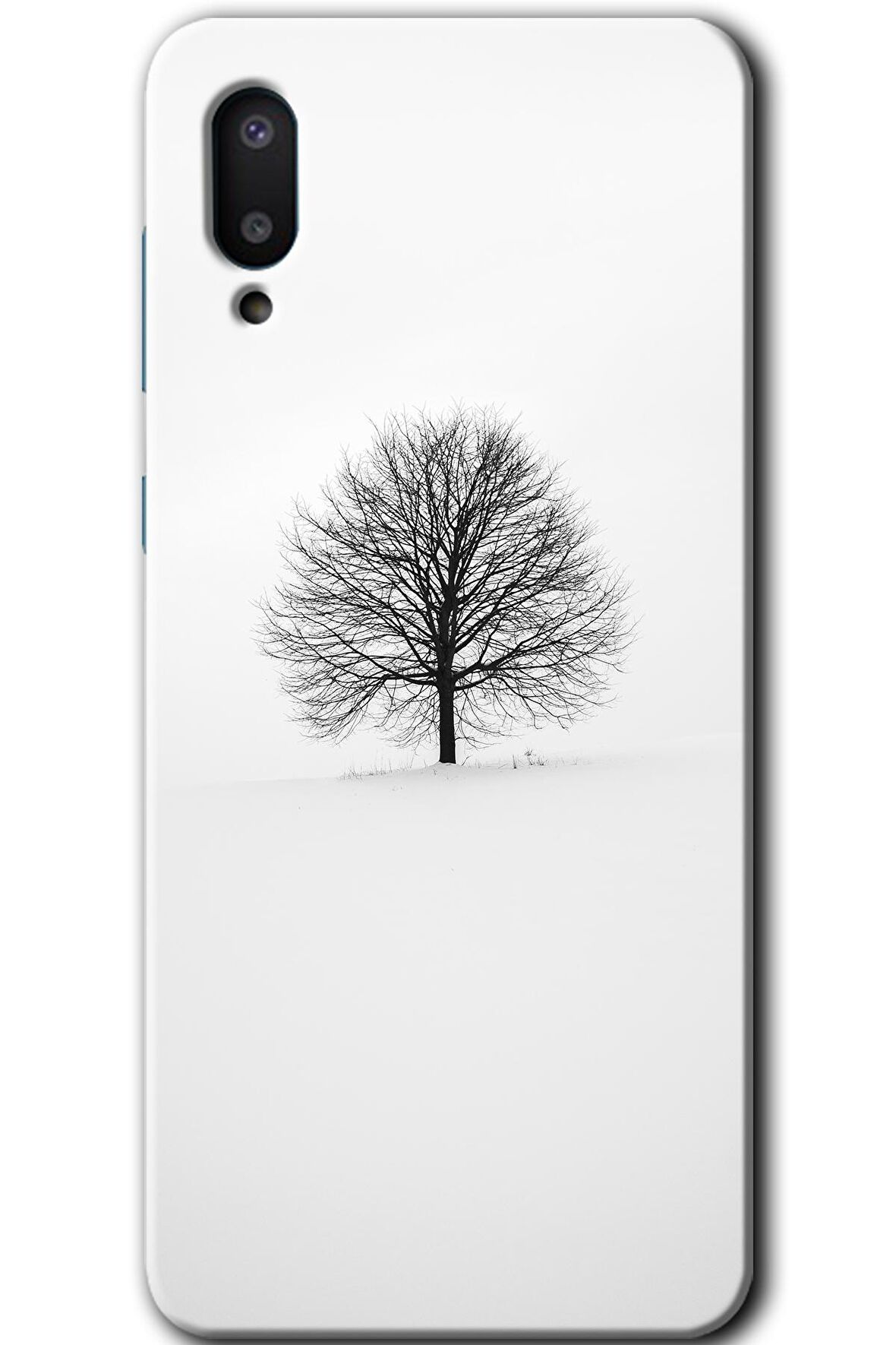 Galaxy A02 Kılıf HD Desen Baskılı Arka Kapak - Alone Tree 