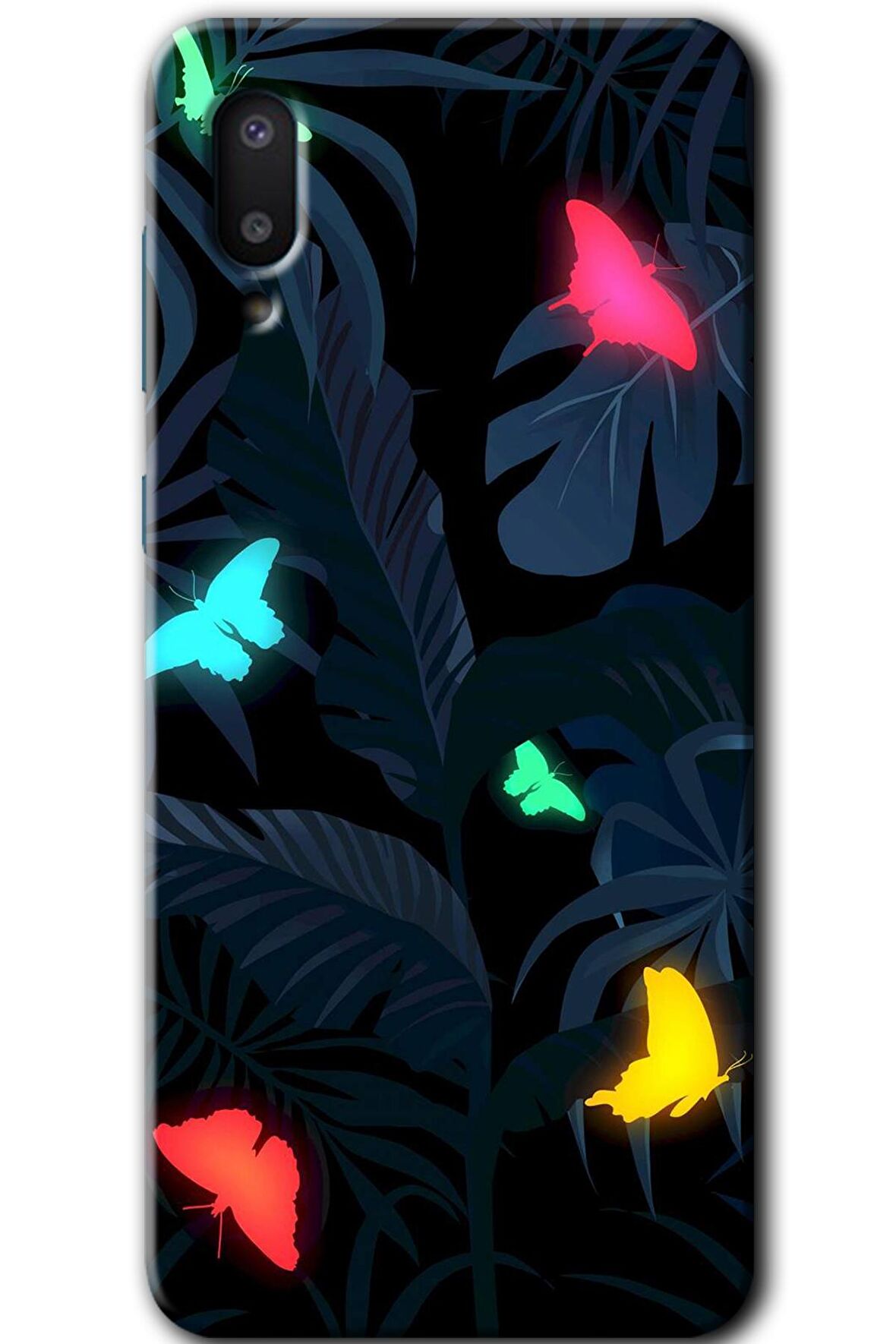 Galaxy A02 Kılıf HD Desen Baskılı Arka Kapak - Lighter Butterfly 