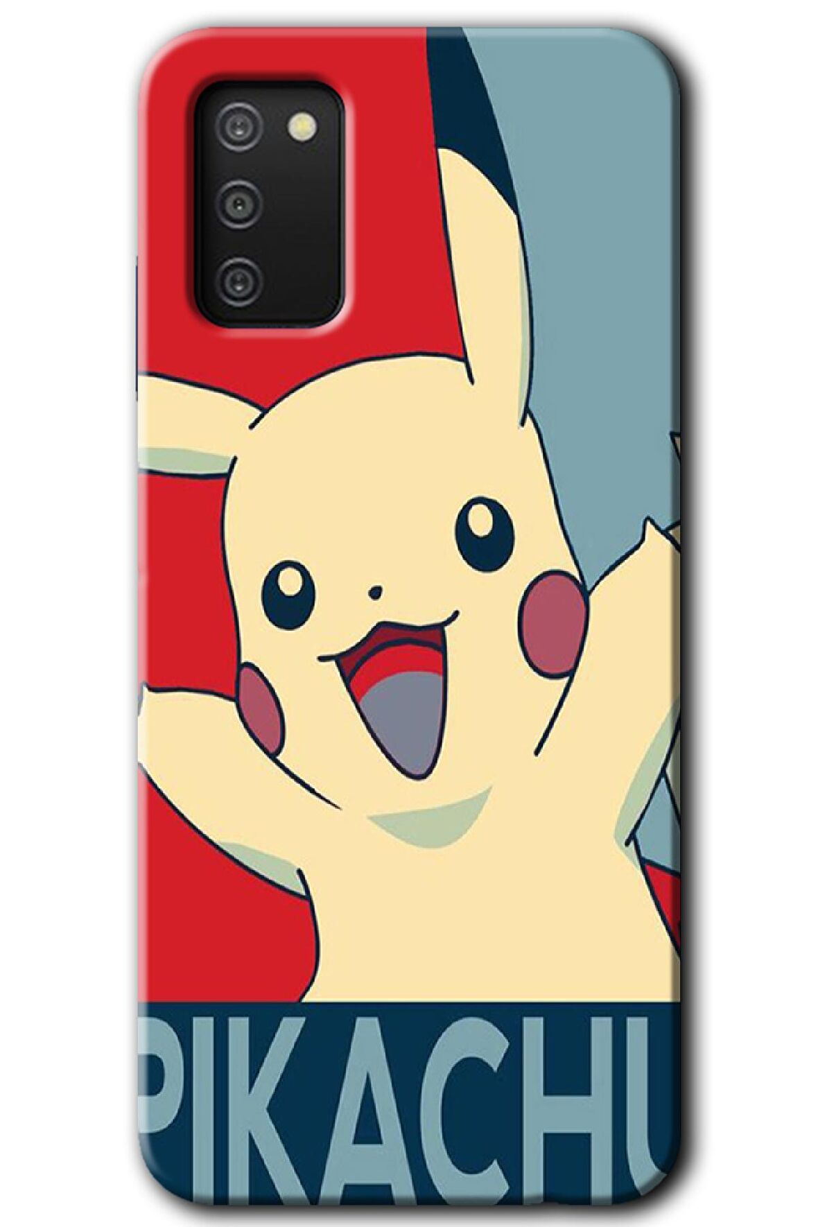 Galaxy A02s Kılıf HD Desen Baskılı Arka Kapak - Pikaçhu 