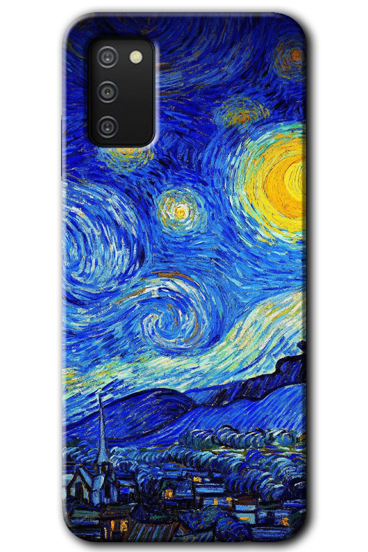 Galaxy A02s Kılıf HD Desen Baskılı Arka Kapak - Starry Night 