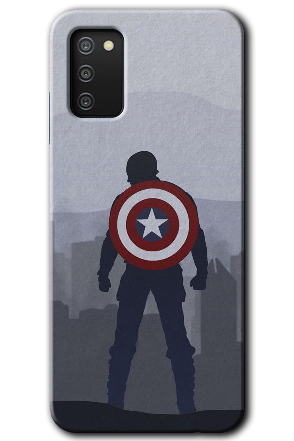 Galaxy A02s Kılıf HD Desen Baskılı Arka Kapak - Captain Avenger 