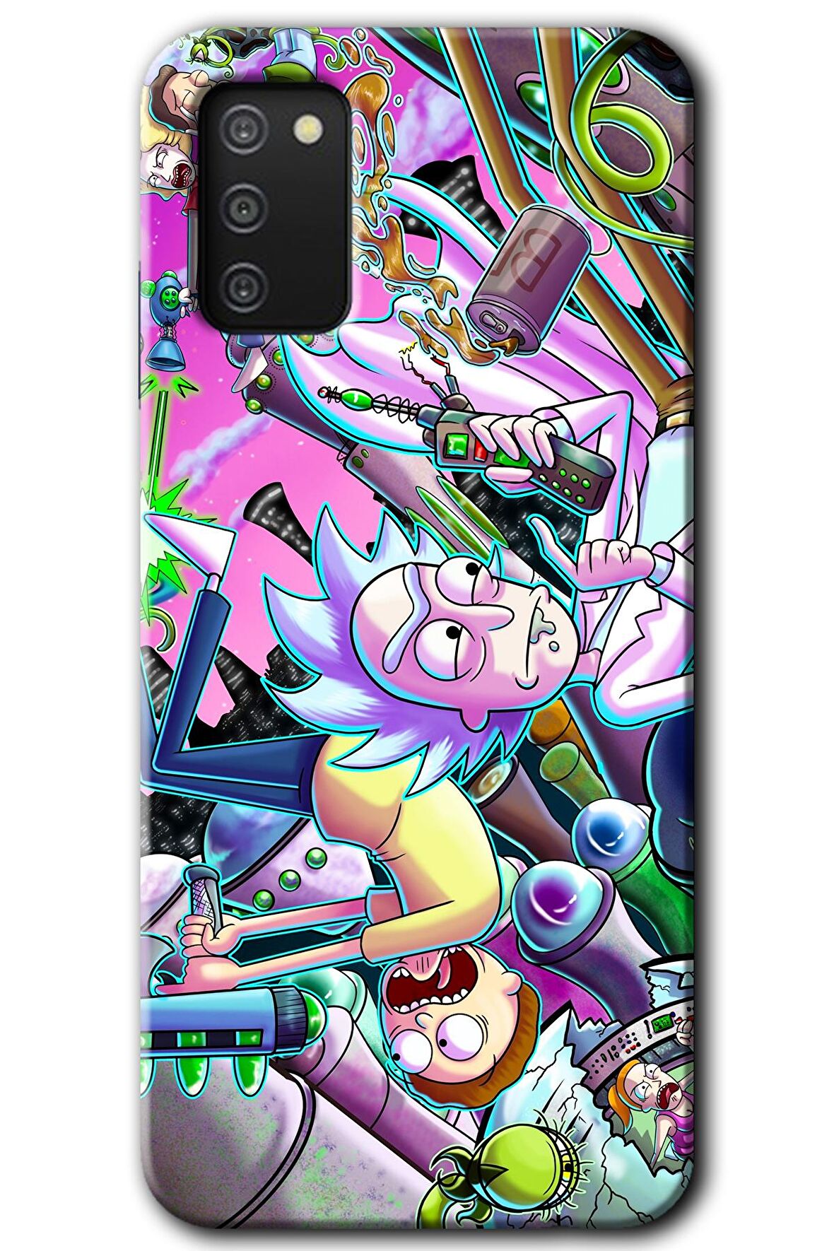 Galaxy A02s Kılıf HD Desen Baskılı Arka Kapak - Graffiti Çizgi Film 