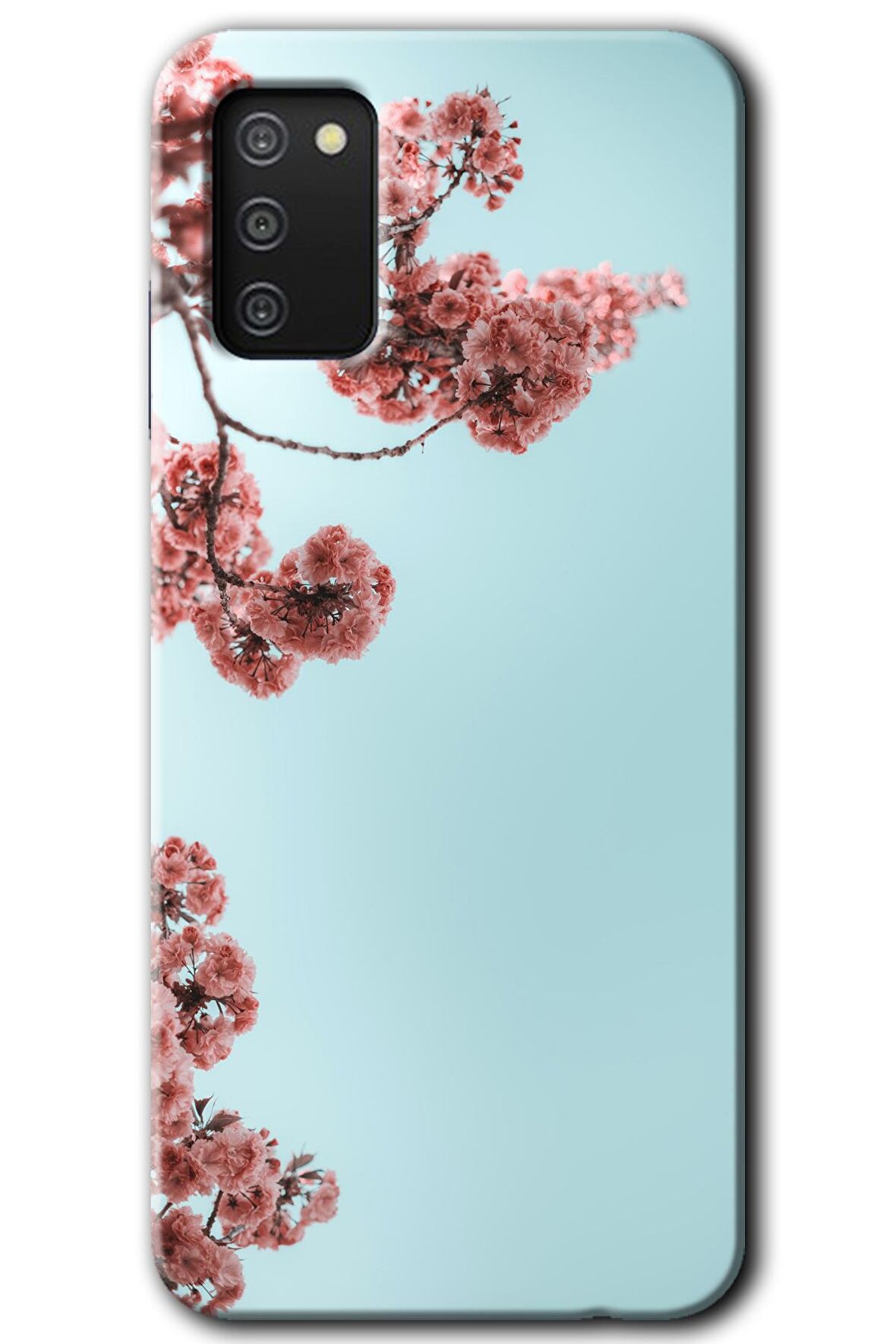 Galaxy A02s Kılıf HD Desen Baskılı Arka Kapak - Japon Çiçeği 