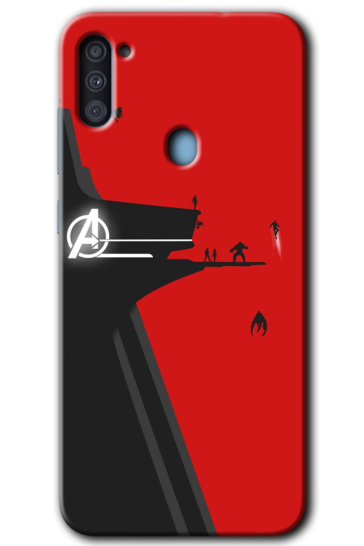 Galaxy A11 Kılıf HD Desen Baskılı Arka Kapak - Avengers Tower 