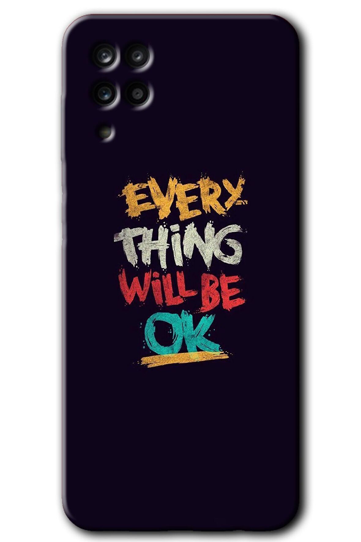 Galaxy A12 Kılıf HD Desen Baskılı Arka Kapak - Everything 