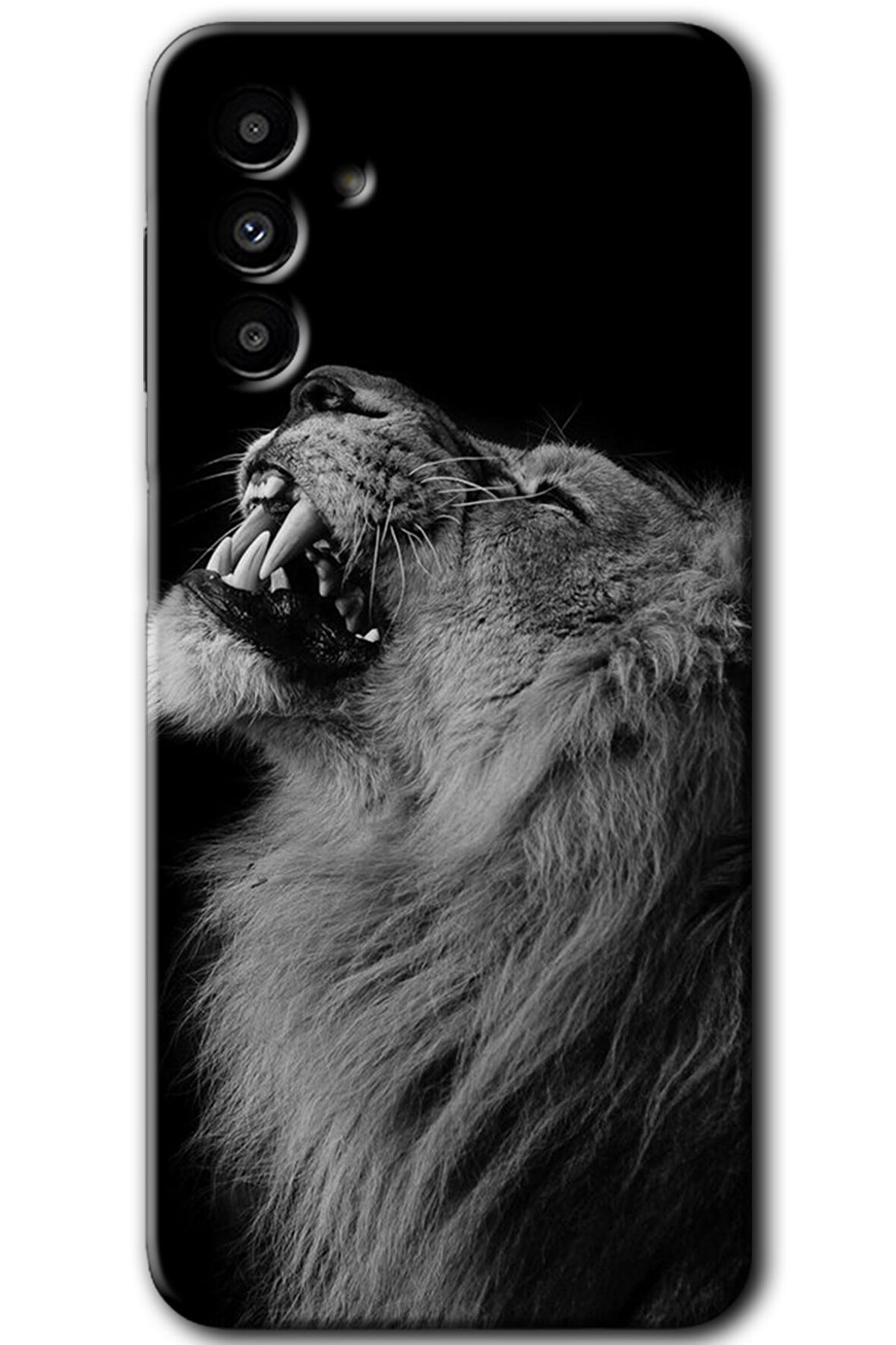Galaxy A13 5G Kılıf HD Desen Baskılı Arka Kapak - Lion 