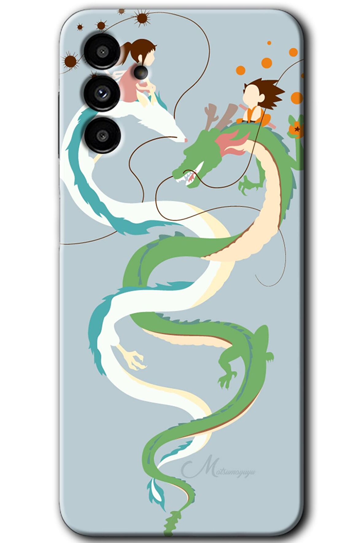 Galaxy A13 5G Kılıf HD Desen Baskılı Arka Kapak - Snake Friendship 