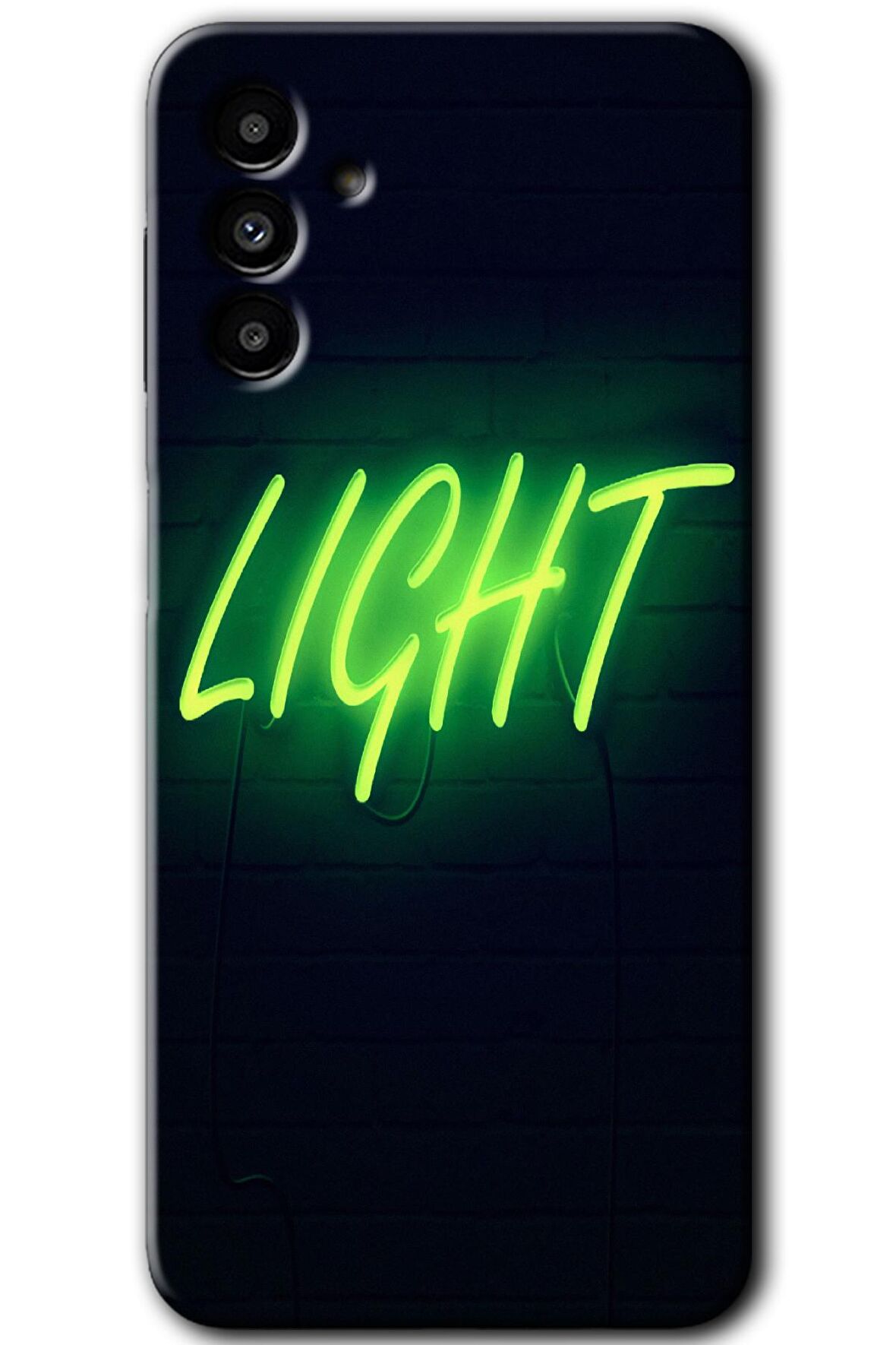 Galaxy A13 5G Kılıf HD Desen Baskılı Arka Kapak - Neon İnscription 