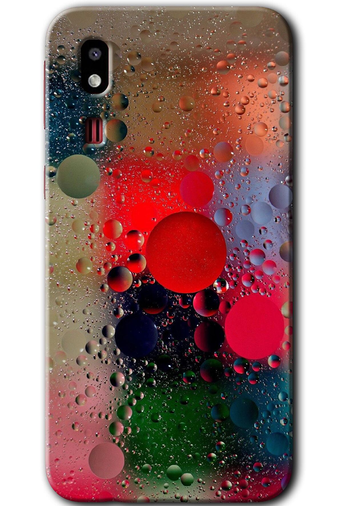 Galaxy A2 Core Kılıf HD Desen Baskılı Arka Kapak - Wet Bubbles 