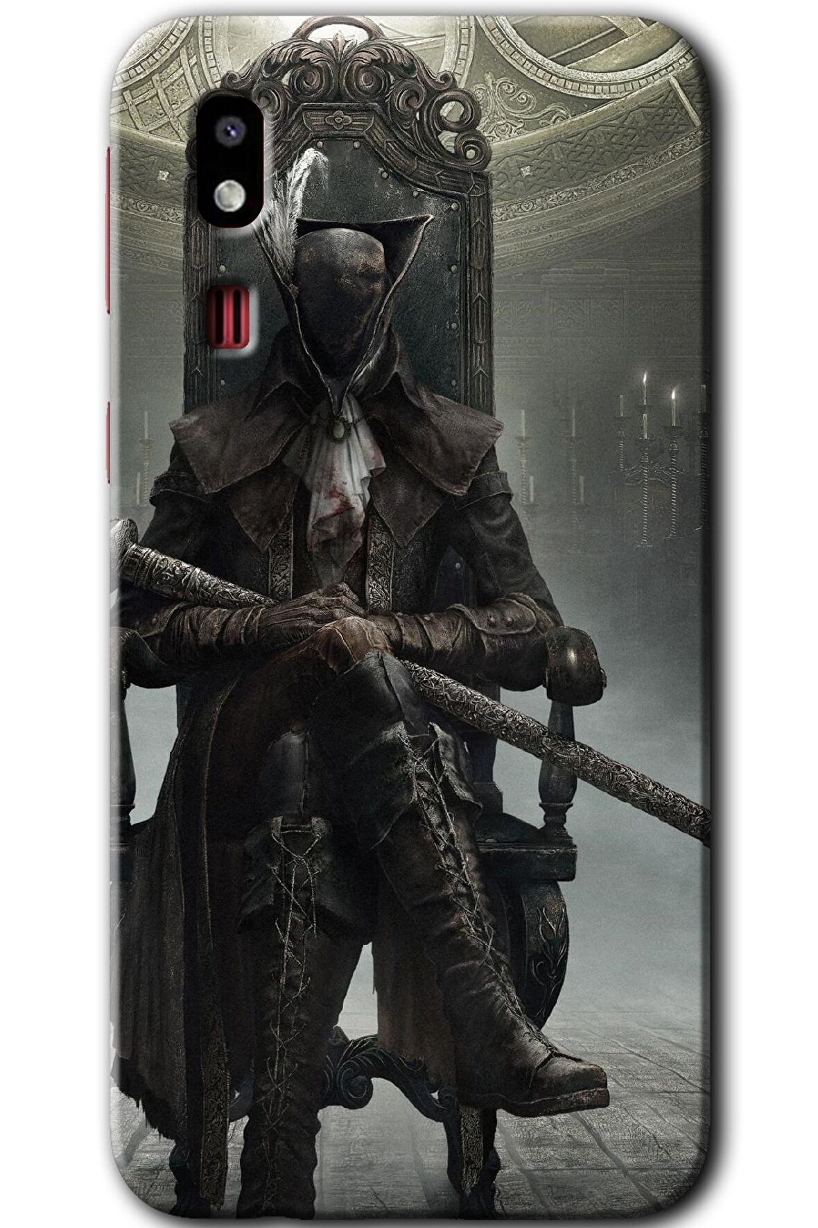 Galaxy A2 Core Kılıf HD Desen Baskılı Arka Kapak - Bloodborne Hunters 