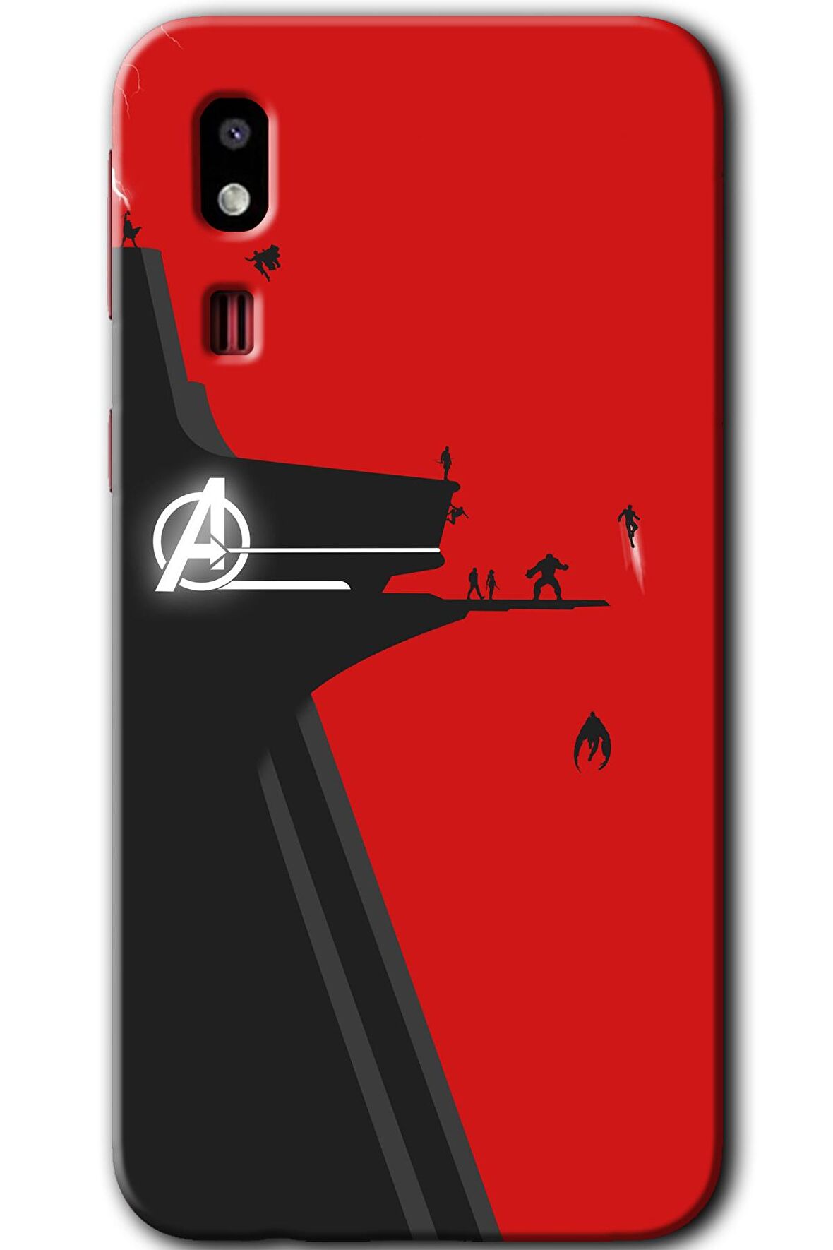 Galaxy A2 Core Kılıf HD Desen Baskılı Arka Kapak - Avengers Tower 
