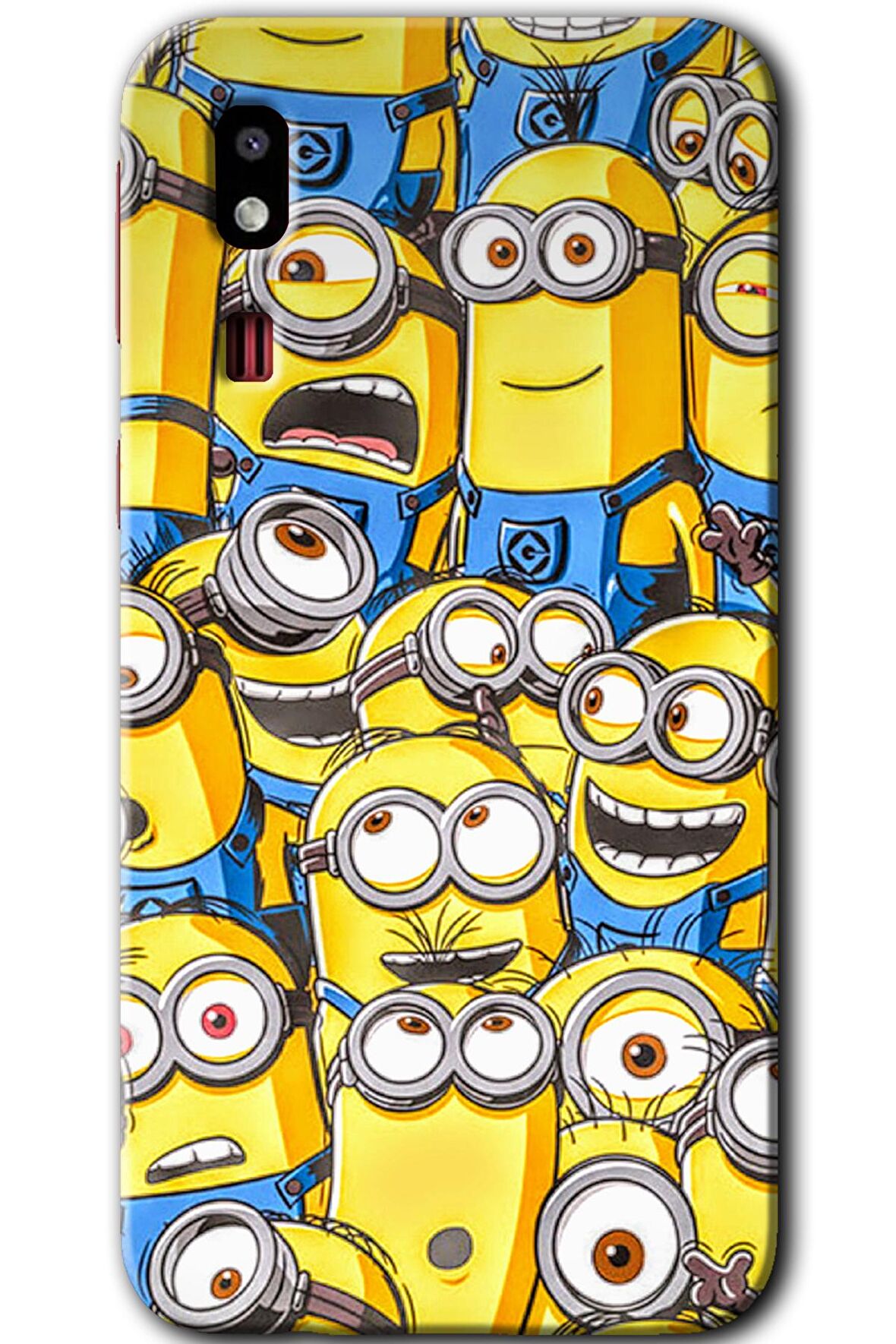 Galaxy A2 Core Kılıf HD Desen Baskılı Arka Kapak - Minion Ordusu 