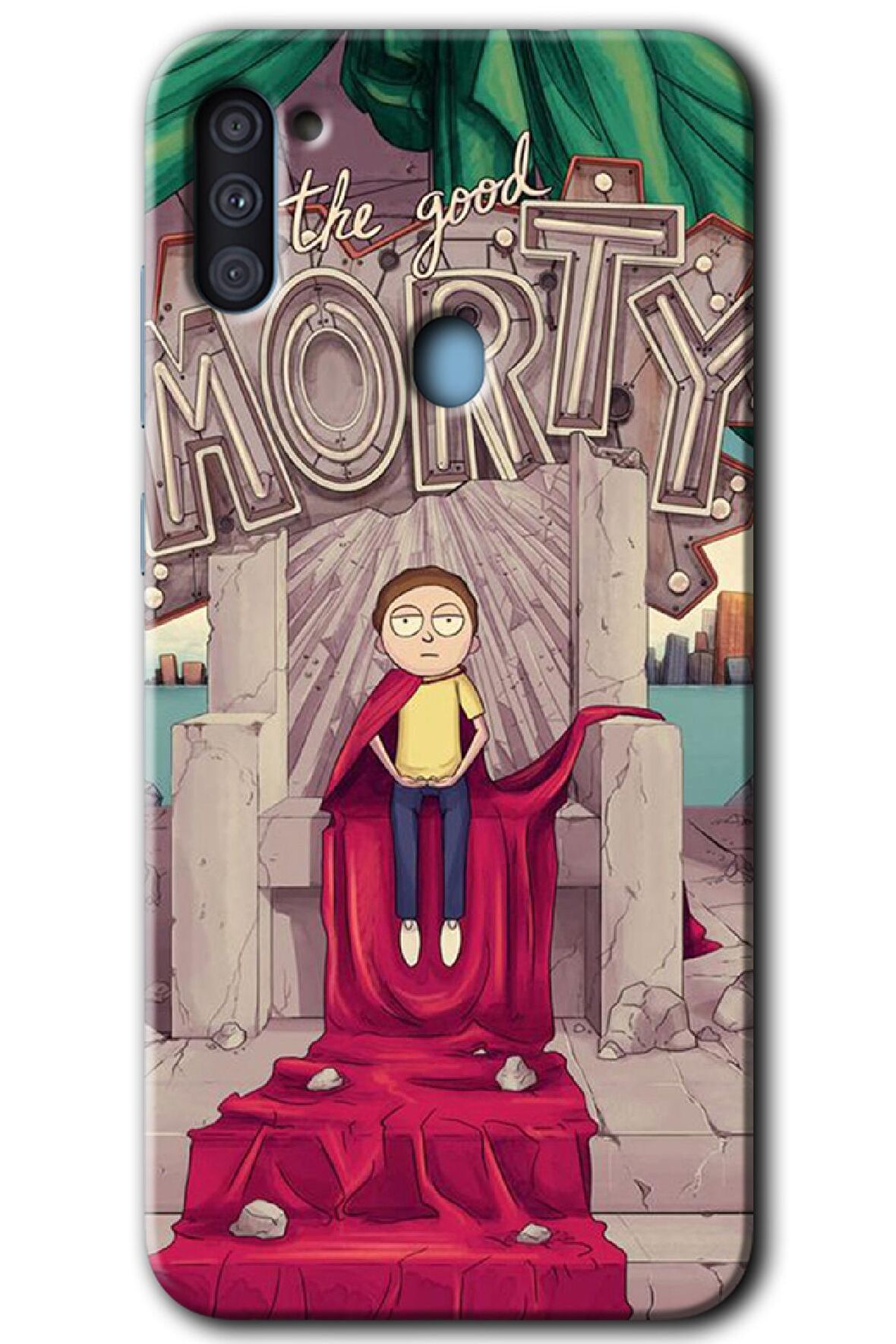 Galaxy M11 Kılıf HD Desen Baskılı Arka Kapak - Morty 