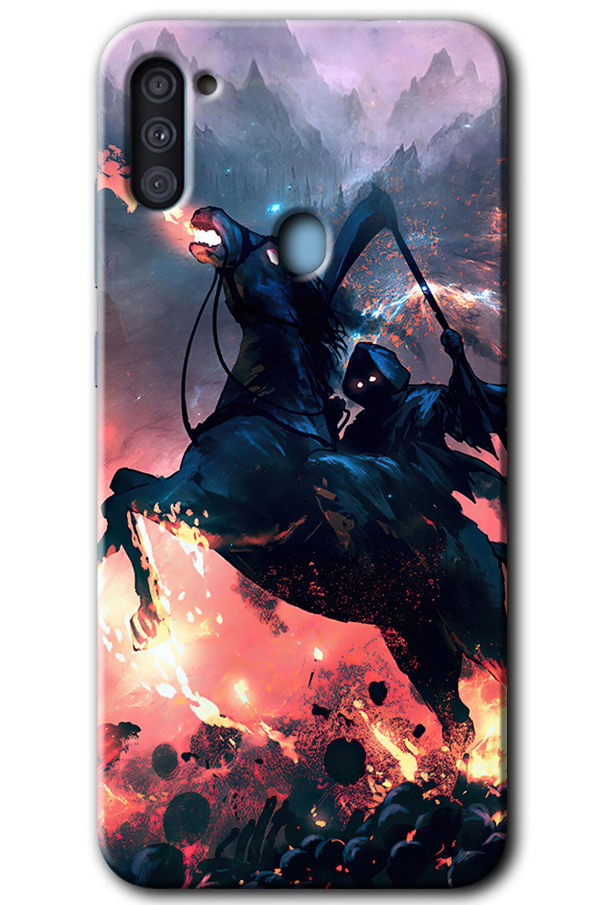 Galaxy M11 Kılıf HD Desen Baskılı Arka Kapak - Bloodhorne 