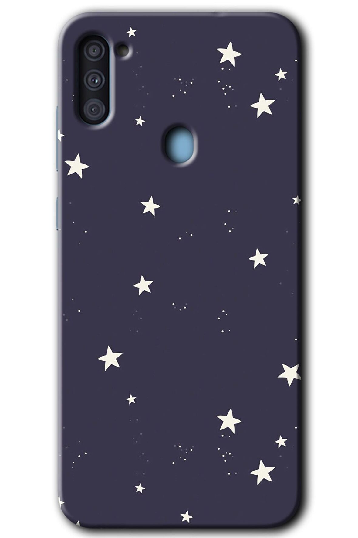 Galaxy M11 Kılıf HD Desen Baskılı Arka Kapak - Gökyüzü Yıldız 