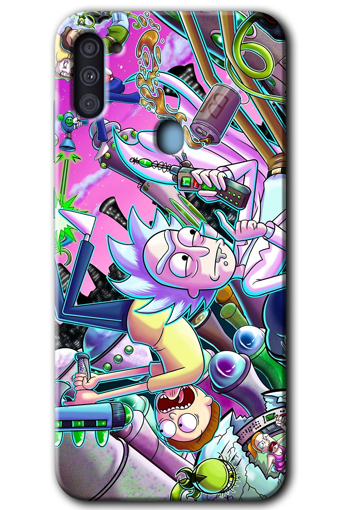 Galaxy M11 Kılıf HD Desen Baskılı Arka Kapak - Graffiti Çizgi Film 