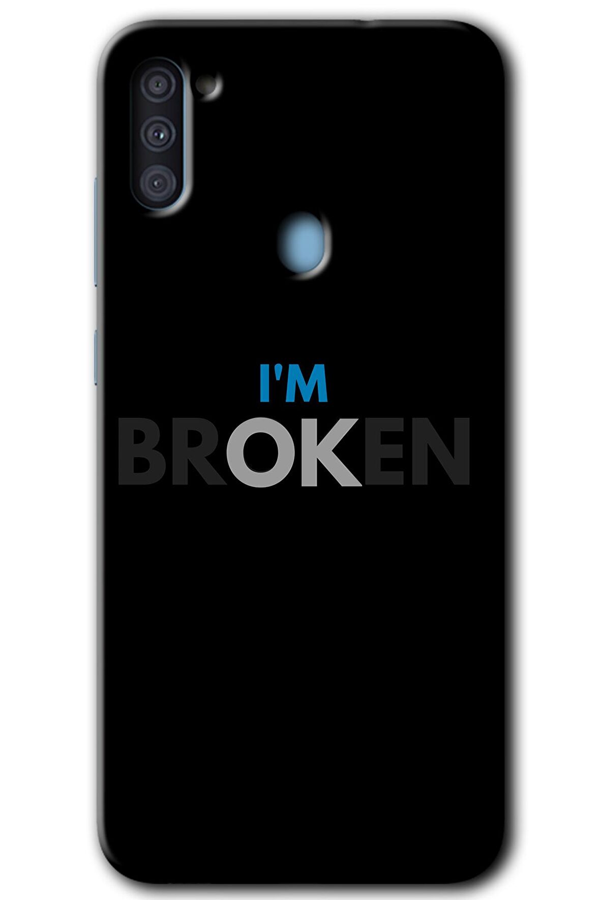 Galaxy M11 Kılıf HD Desen Baskılı Arka Kapak - Im Broken 
