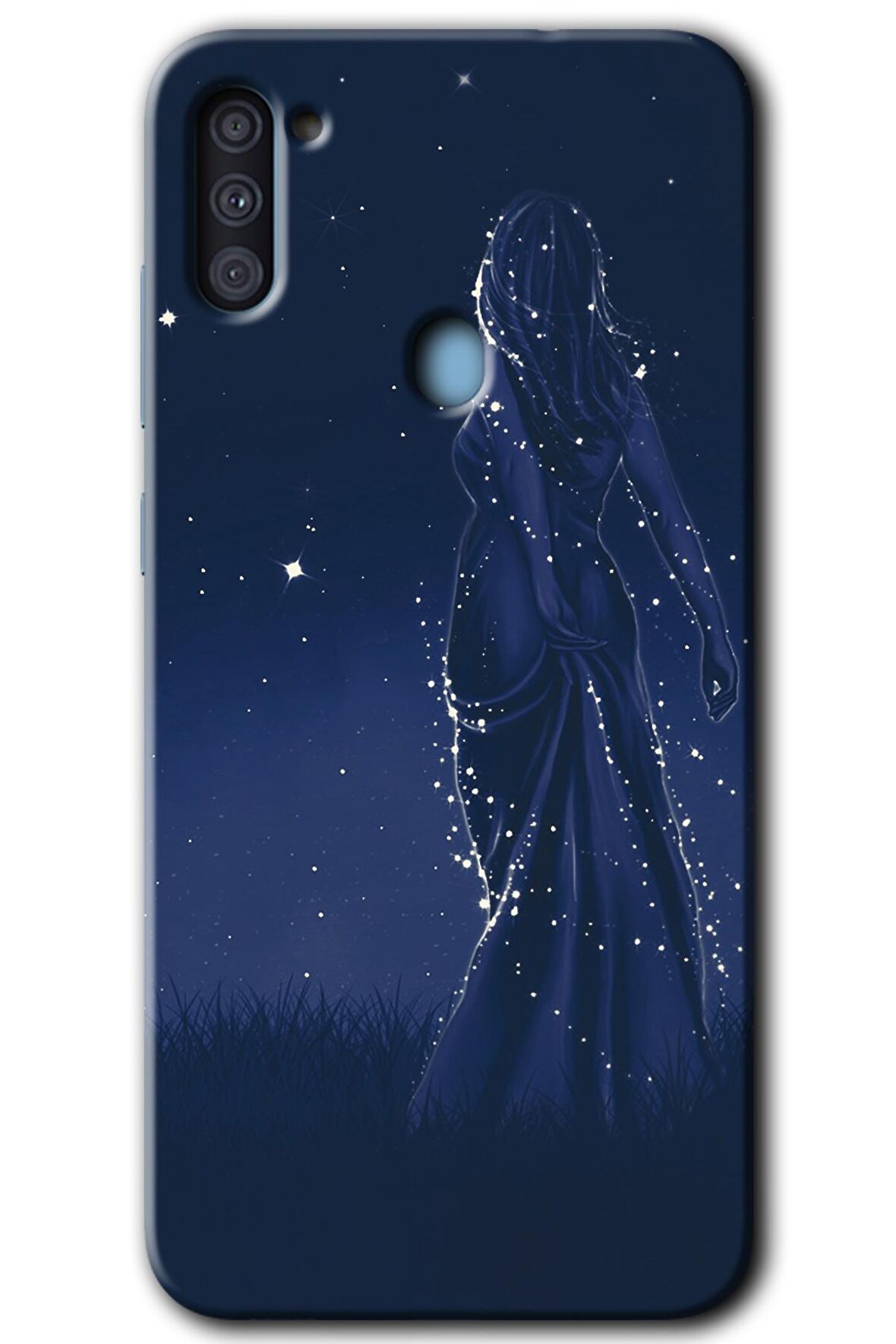 Galaxy M11 Kılıf HD Desen Baskılı Arka Kapak - Gecenin Kraliçesi 