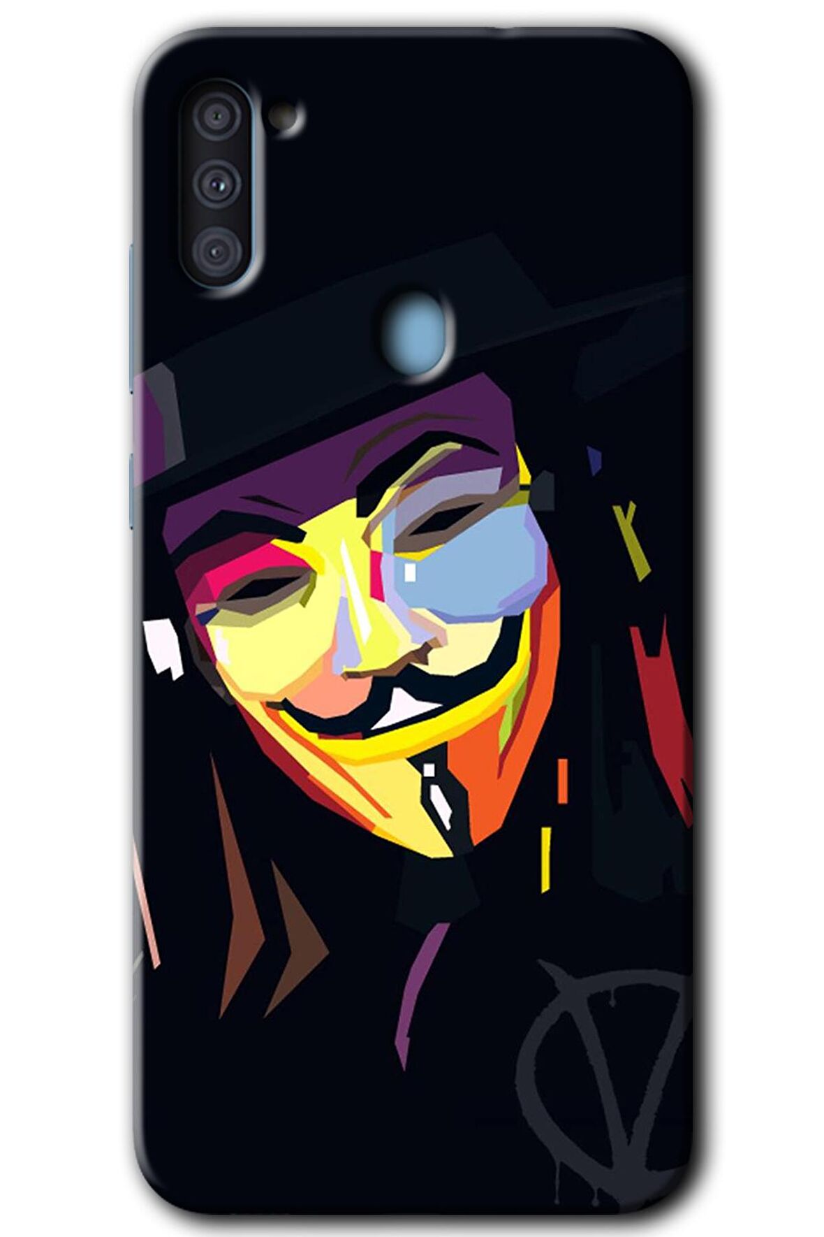 Galaxy M11 Kılıf HD Desen Baskılı Arka Kapak - Vendetta 